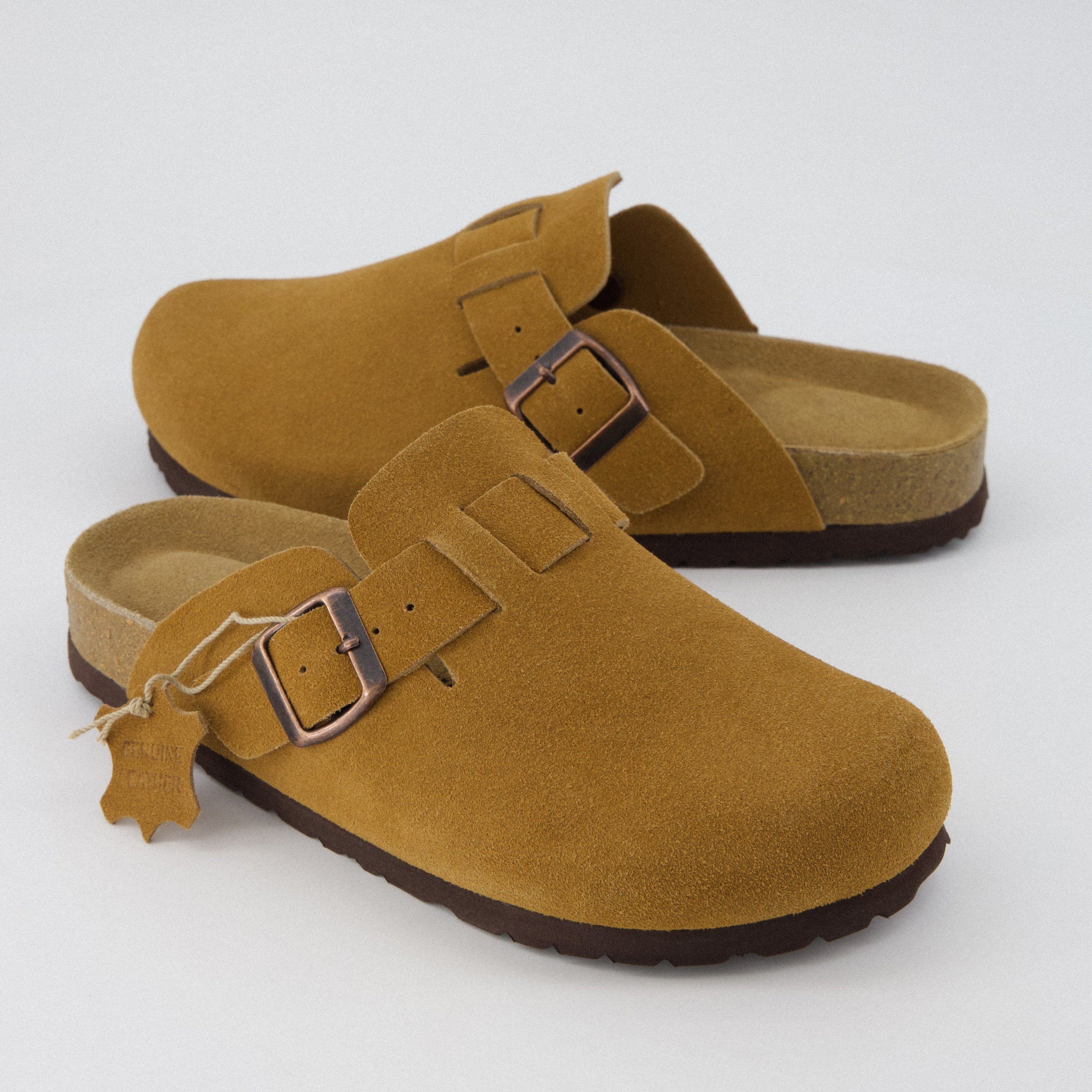Hana Leather Clog Camel
