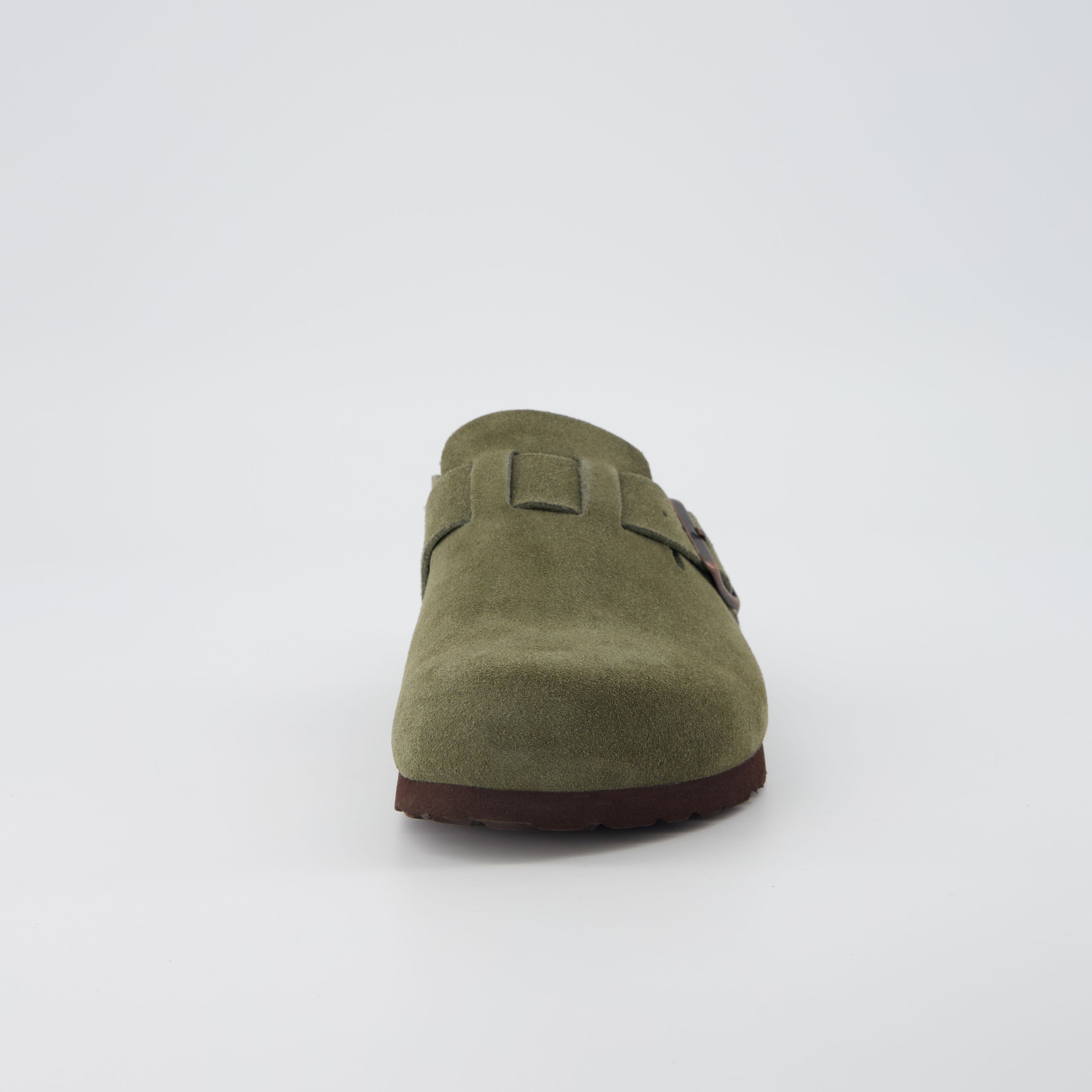 Hana Leather Clog Khaki