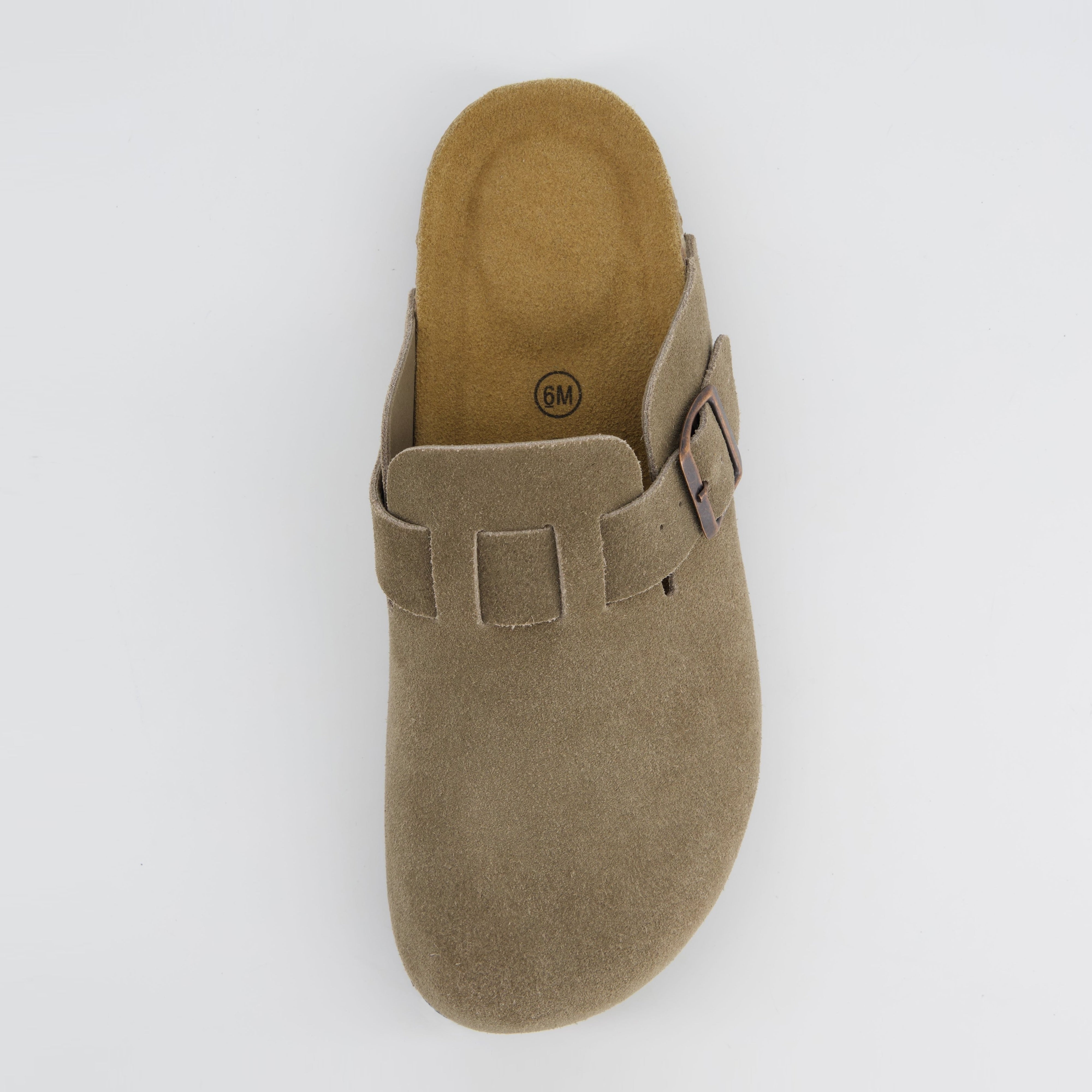 Hana Leather Clog Moss