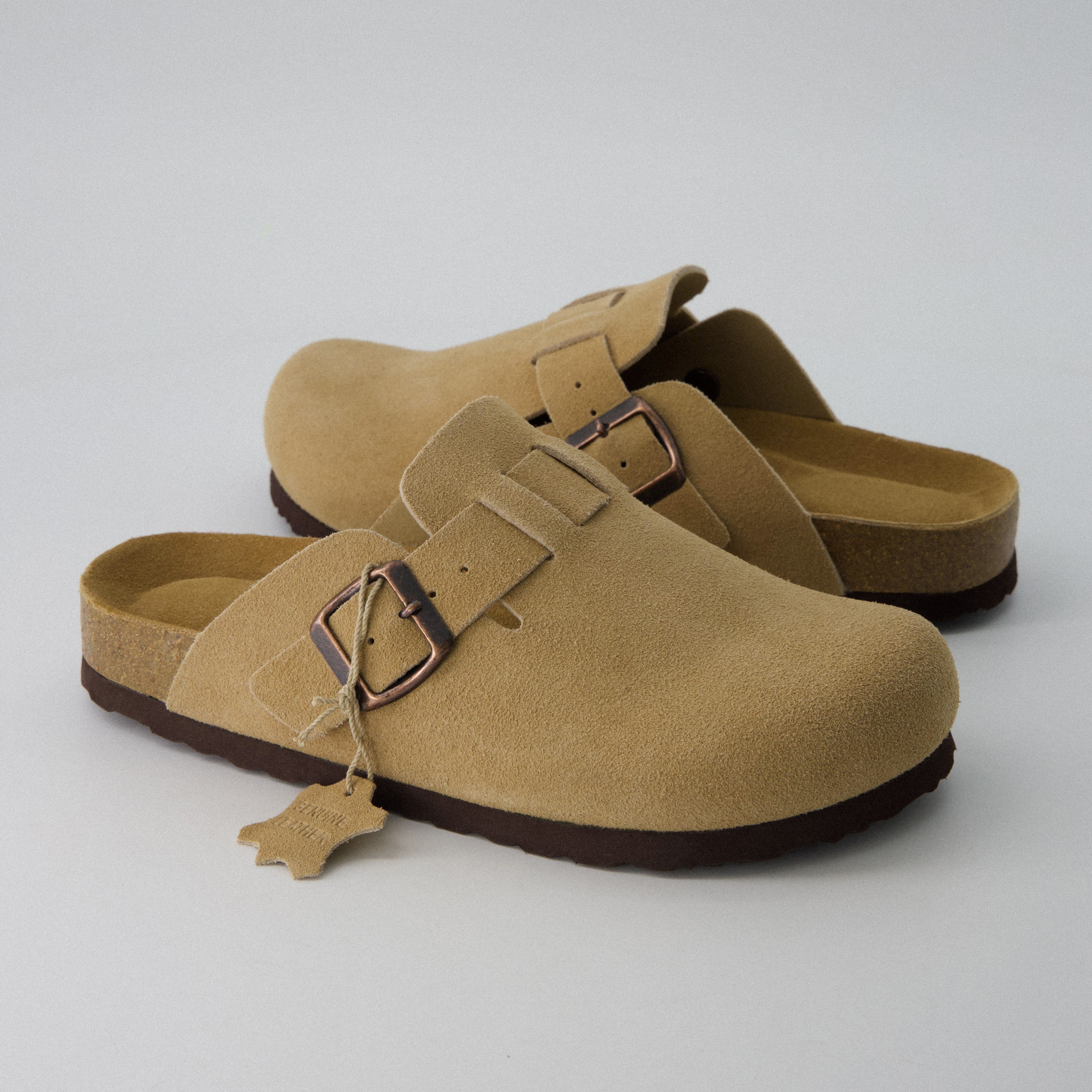 Hana Leather Clog Sand