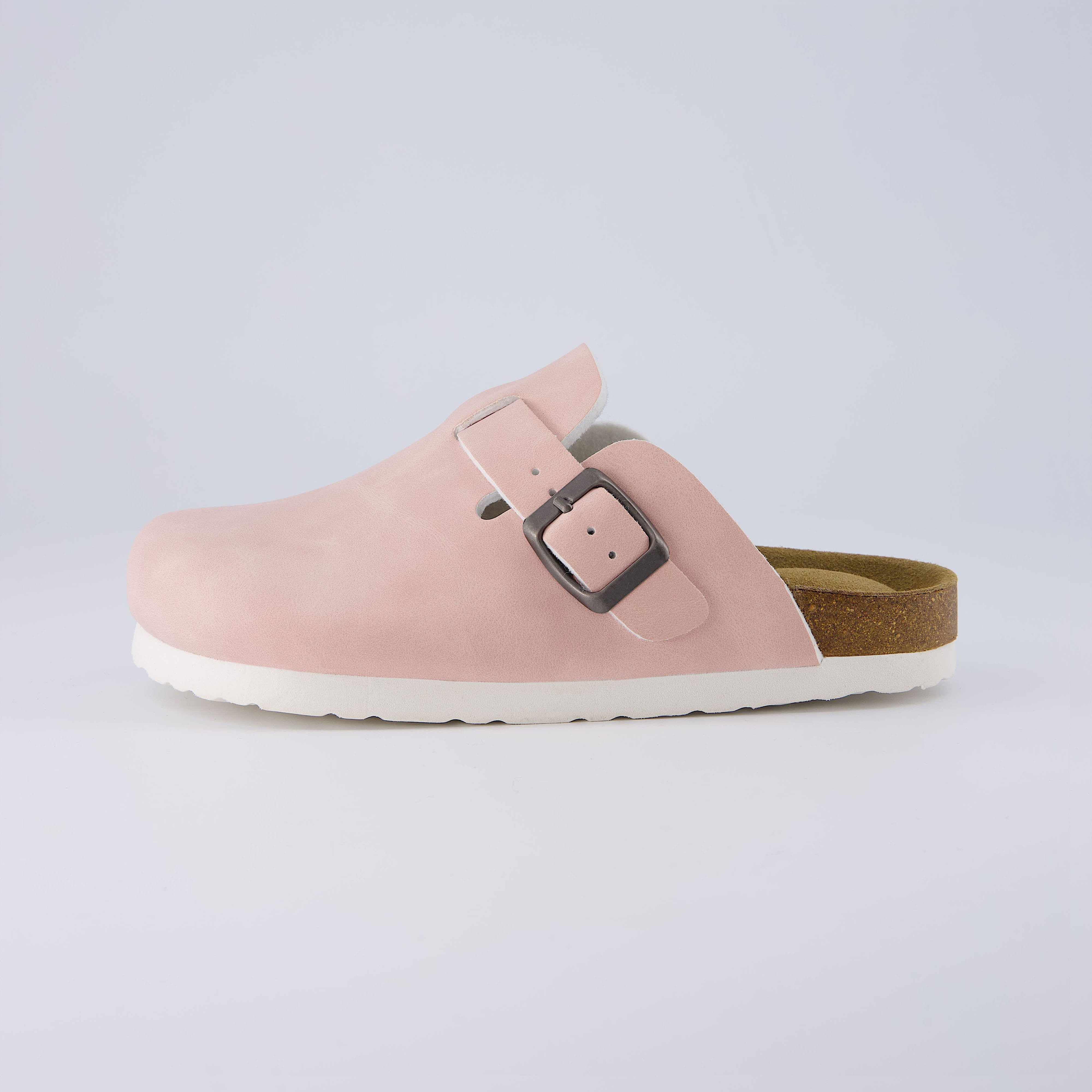 Hana-K Cork Footbed Clog Pink Nubuck