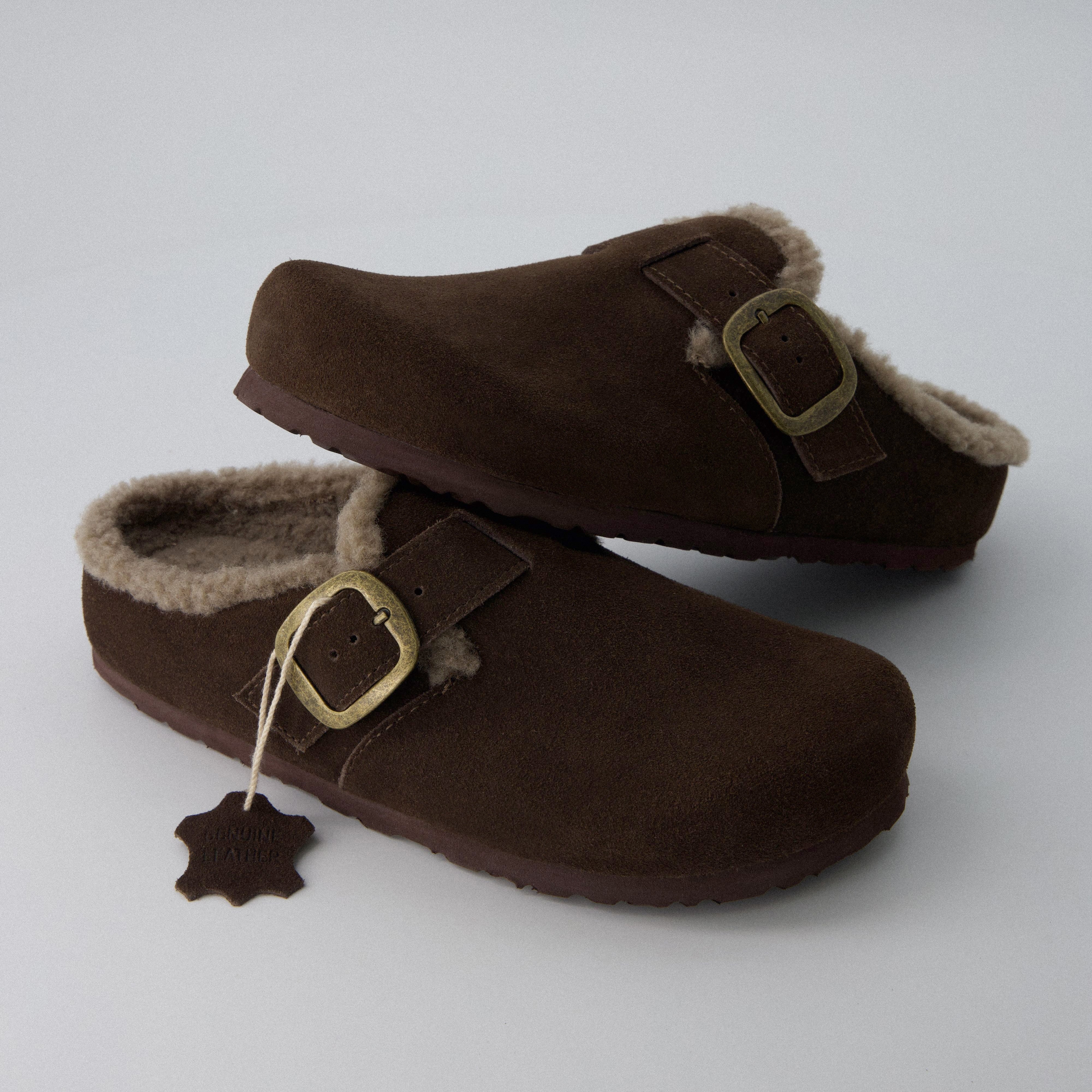 Haven Genuine Leather Clogs BROWN