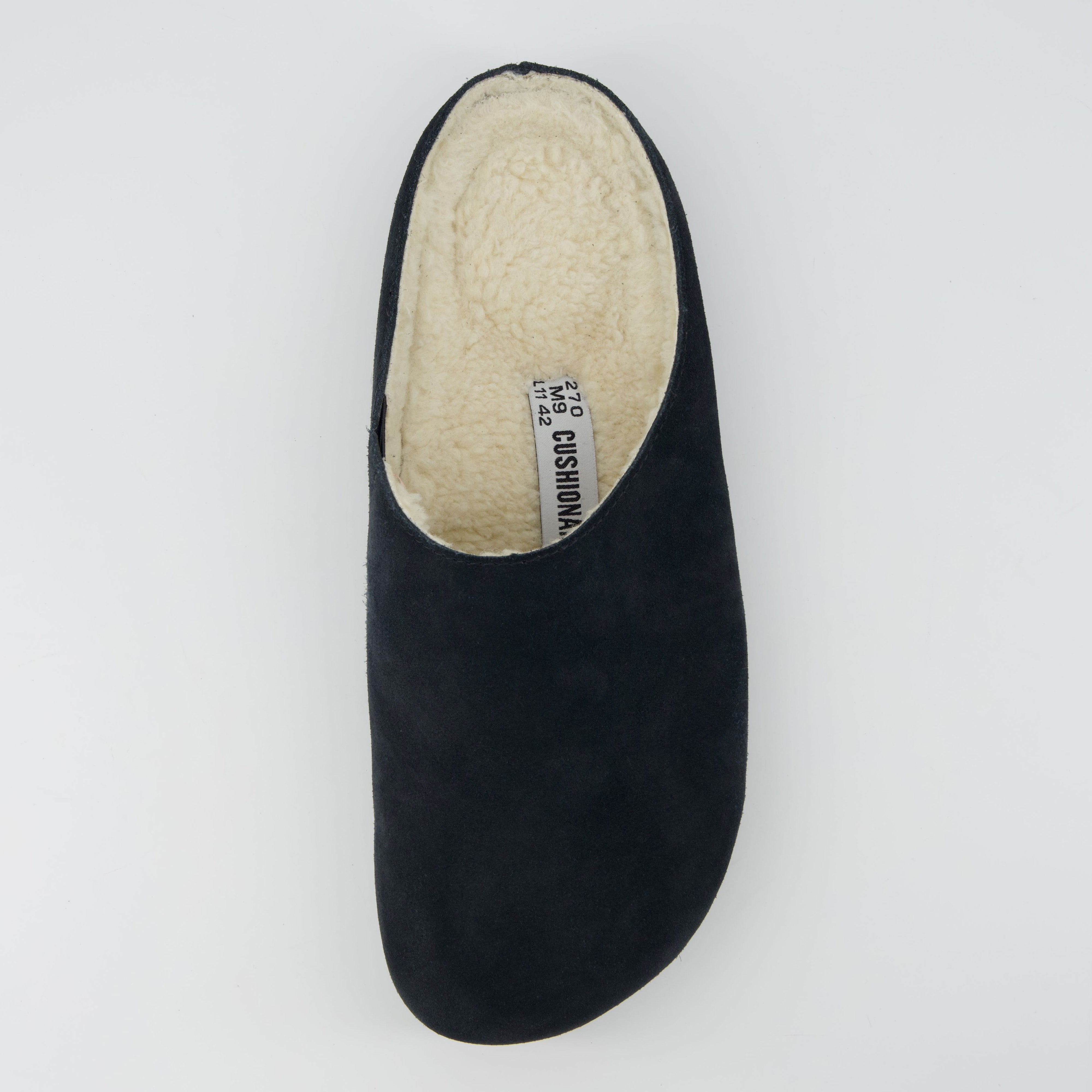 Heath-Fur Men's Slippers Black Medium