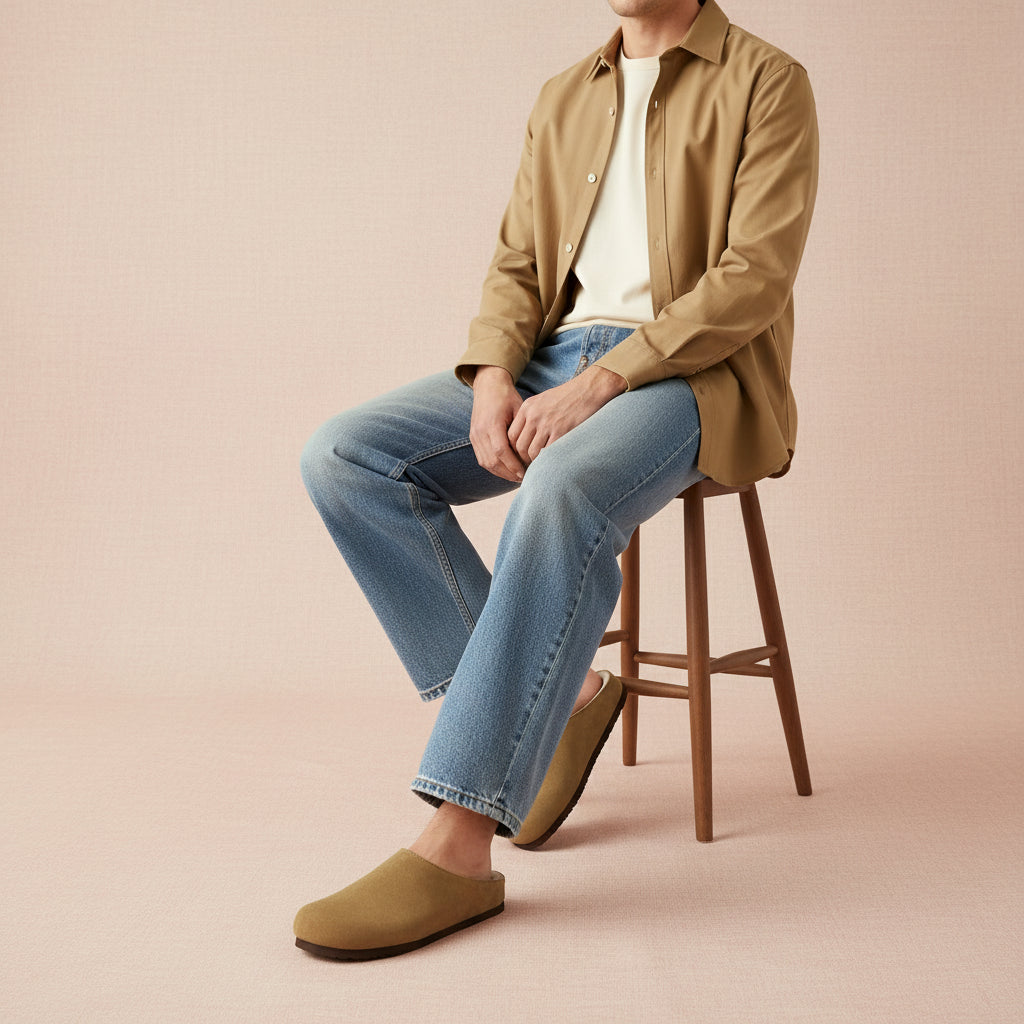 Heath-Fur Men's Slippers Brown Medium