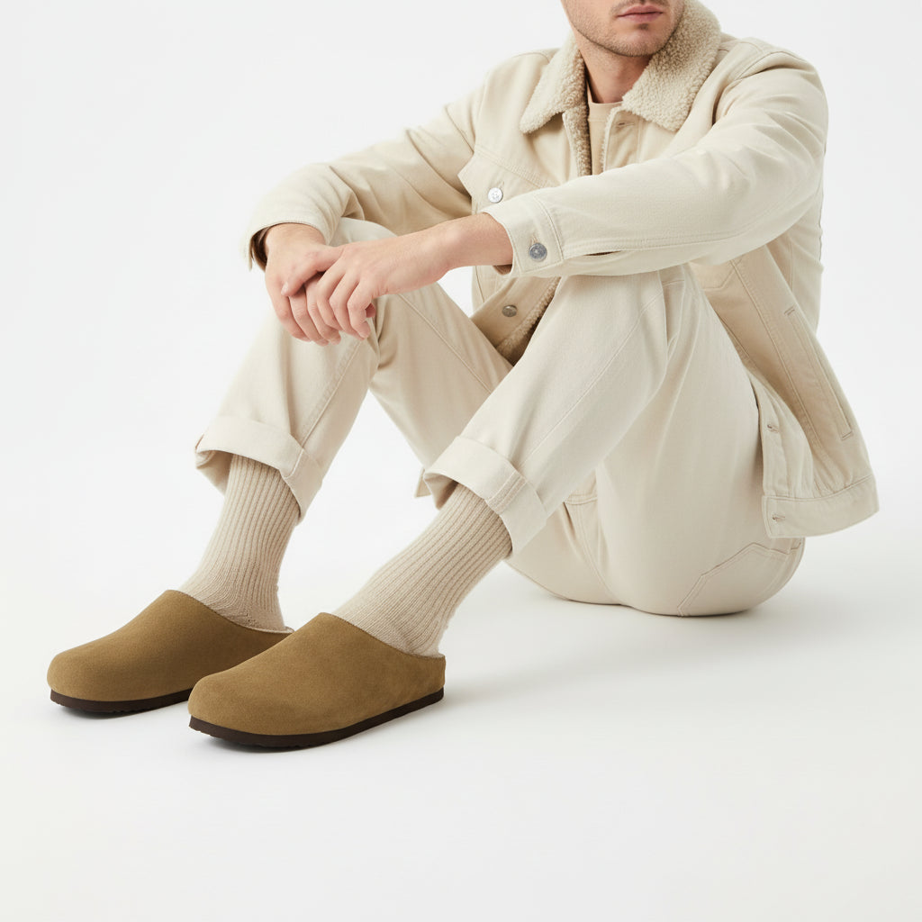 Heath-Fur Men's Slippers Brown Medium