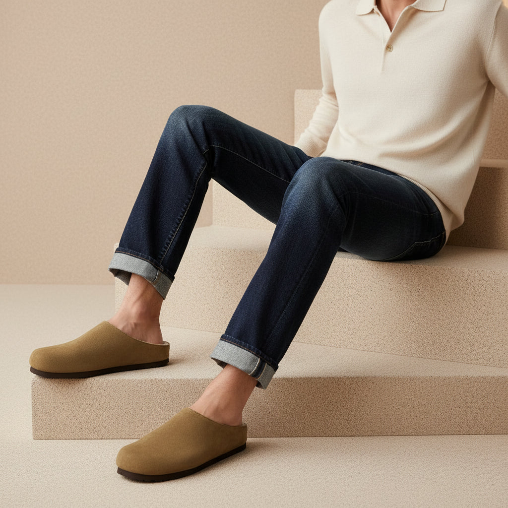 Heath-Fur Men's Slippers Brown Medium