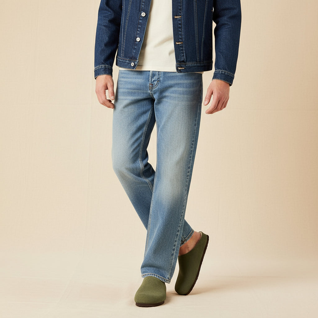 Heath-Fur Men's Slippers Olive Medium