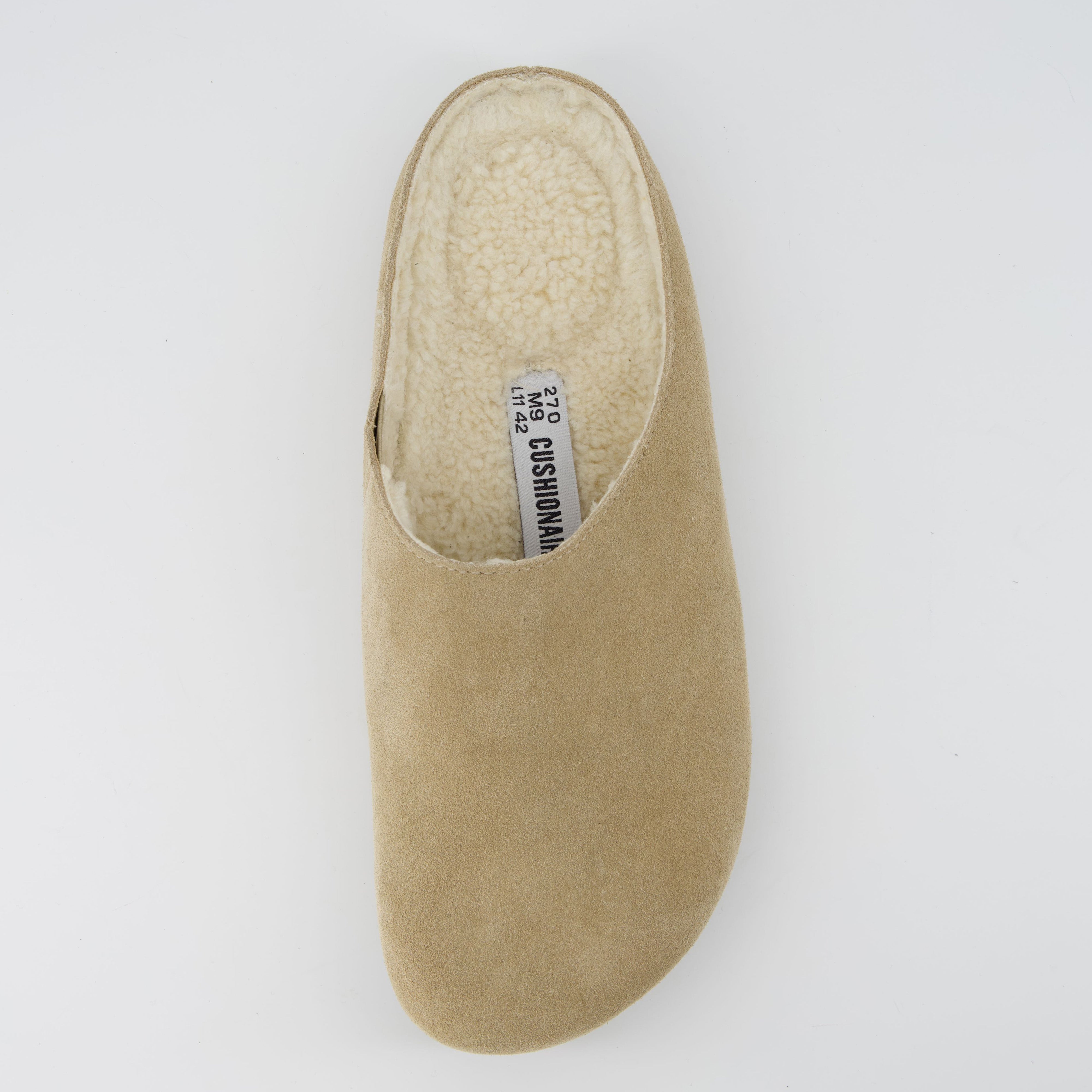 Heath-Fur Men's Slippers Taupe Medium