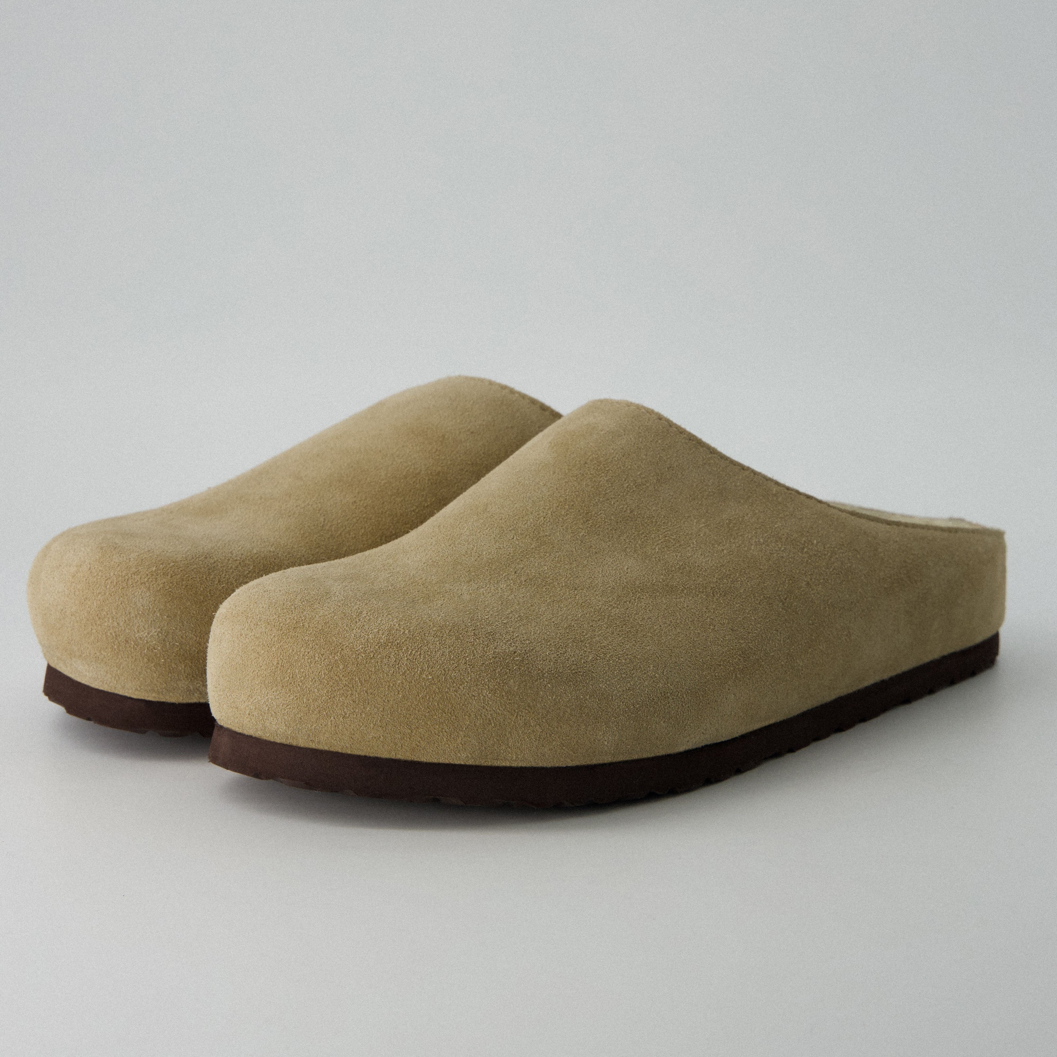 Heath-Fur Men's Slippers Taupe Medium