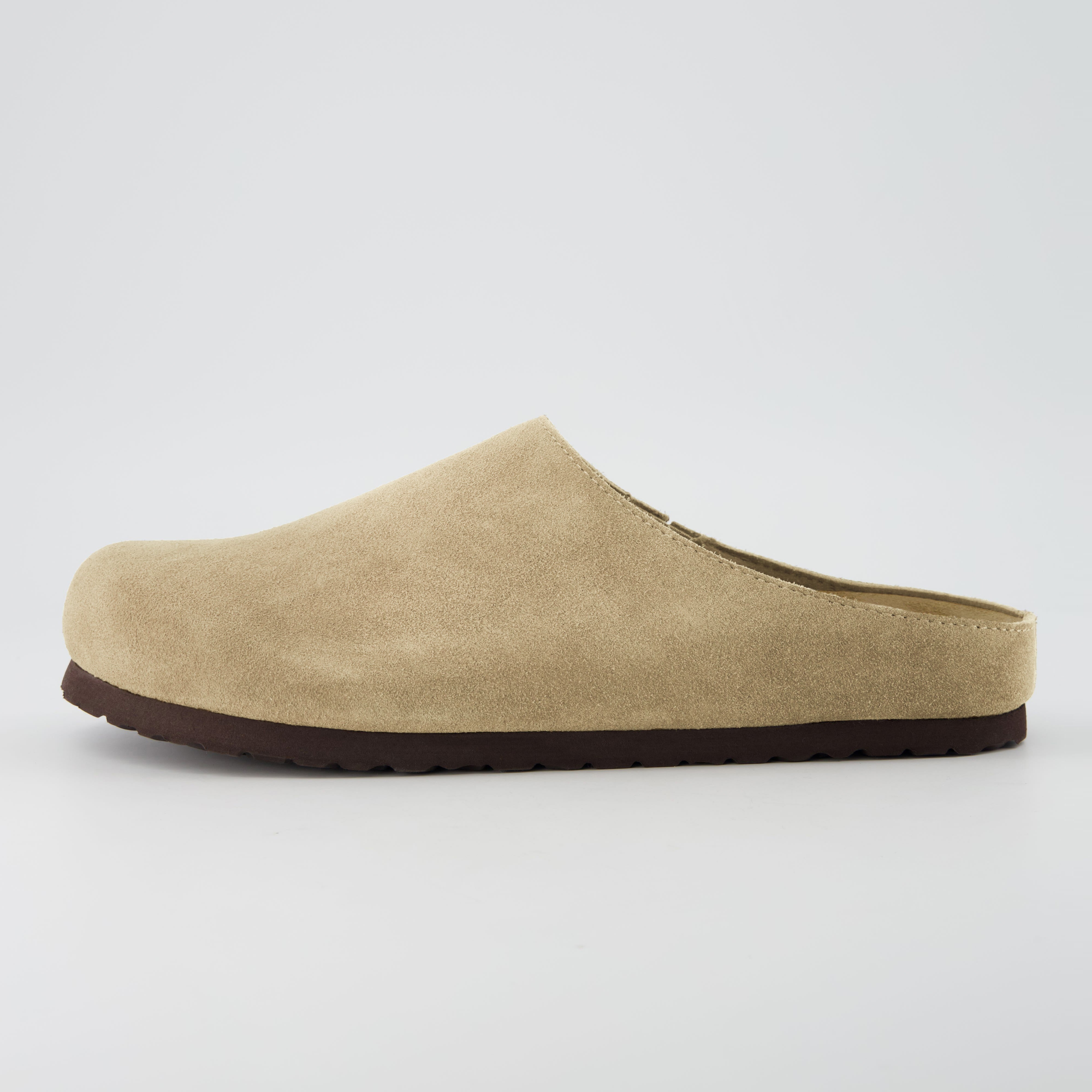 Heath Men's Leather Clogs Taupe Medium