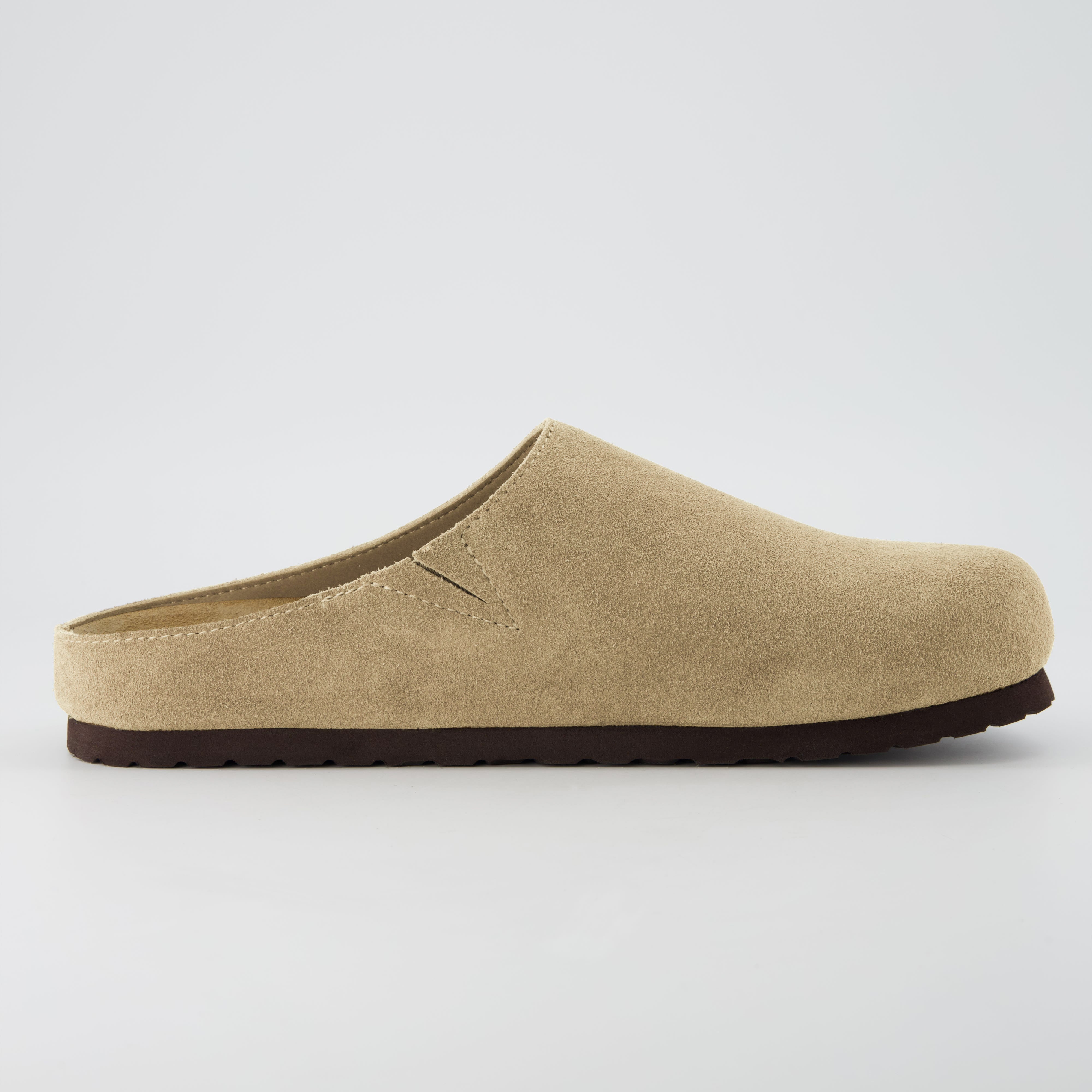 Heath Men's Leather Clogs Taupe Medium