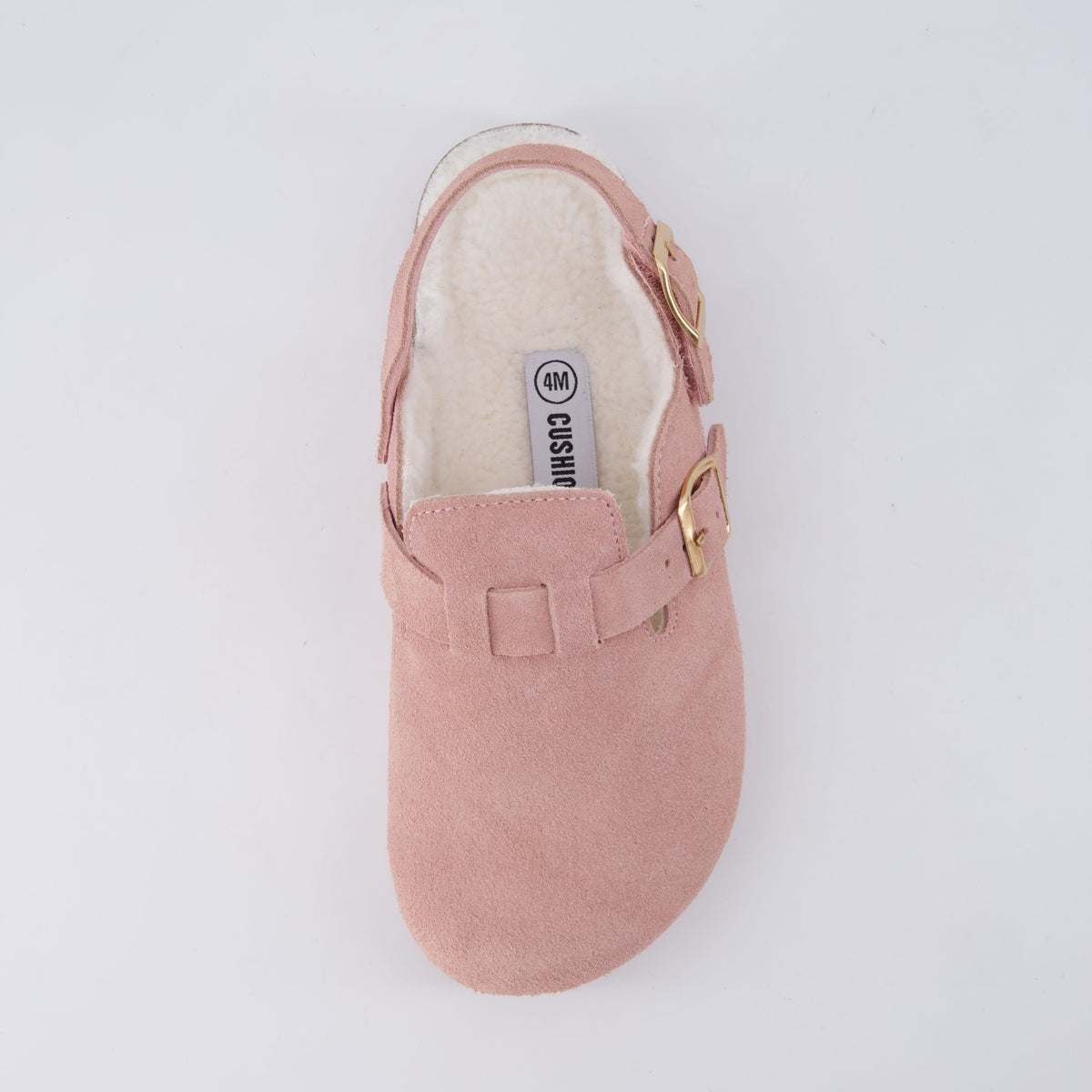 Hello Kids Suede Clogs Pink Fur Medium