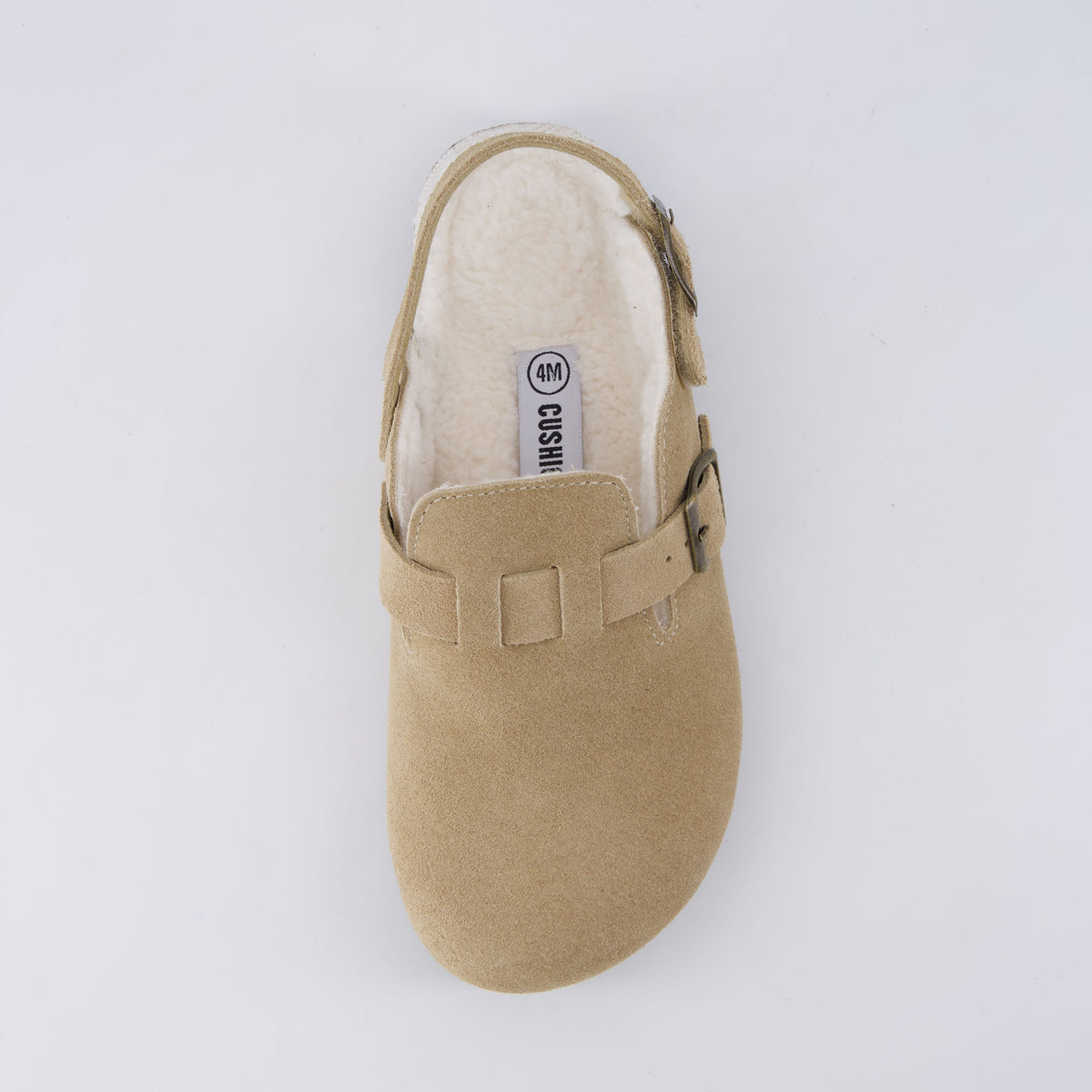 Hello Kids Suede Clogs Taupe Fur Medium