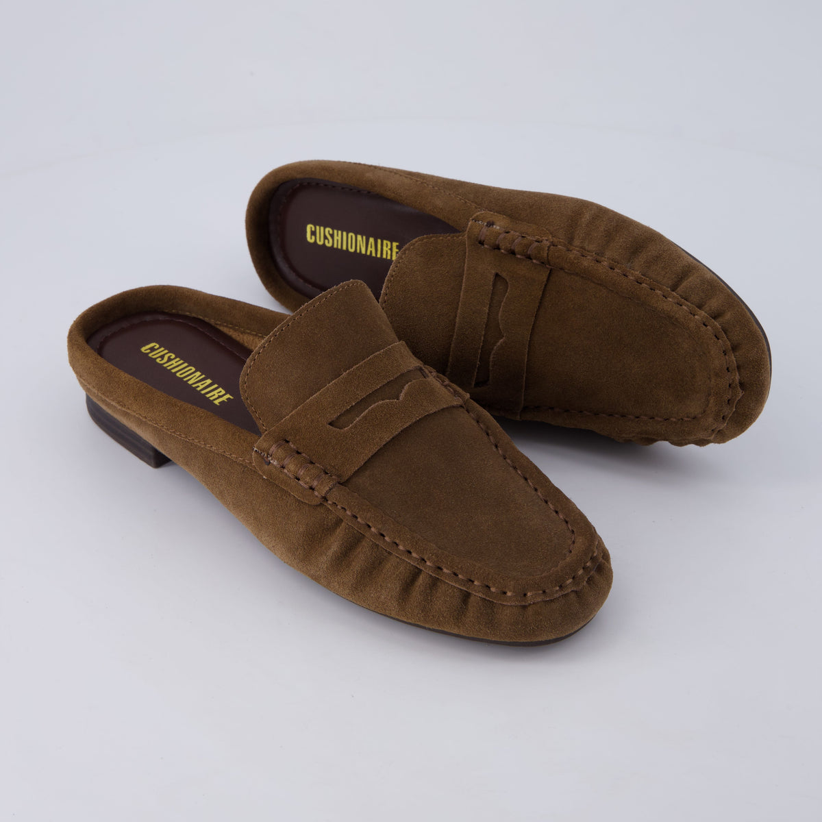 Heritage Suede Loafer Mules Brown Medium
