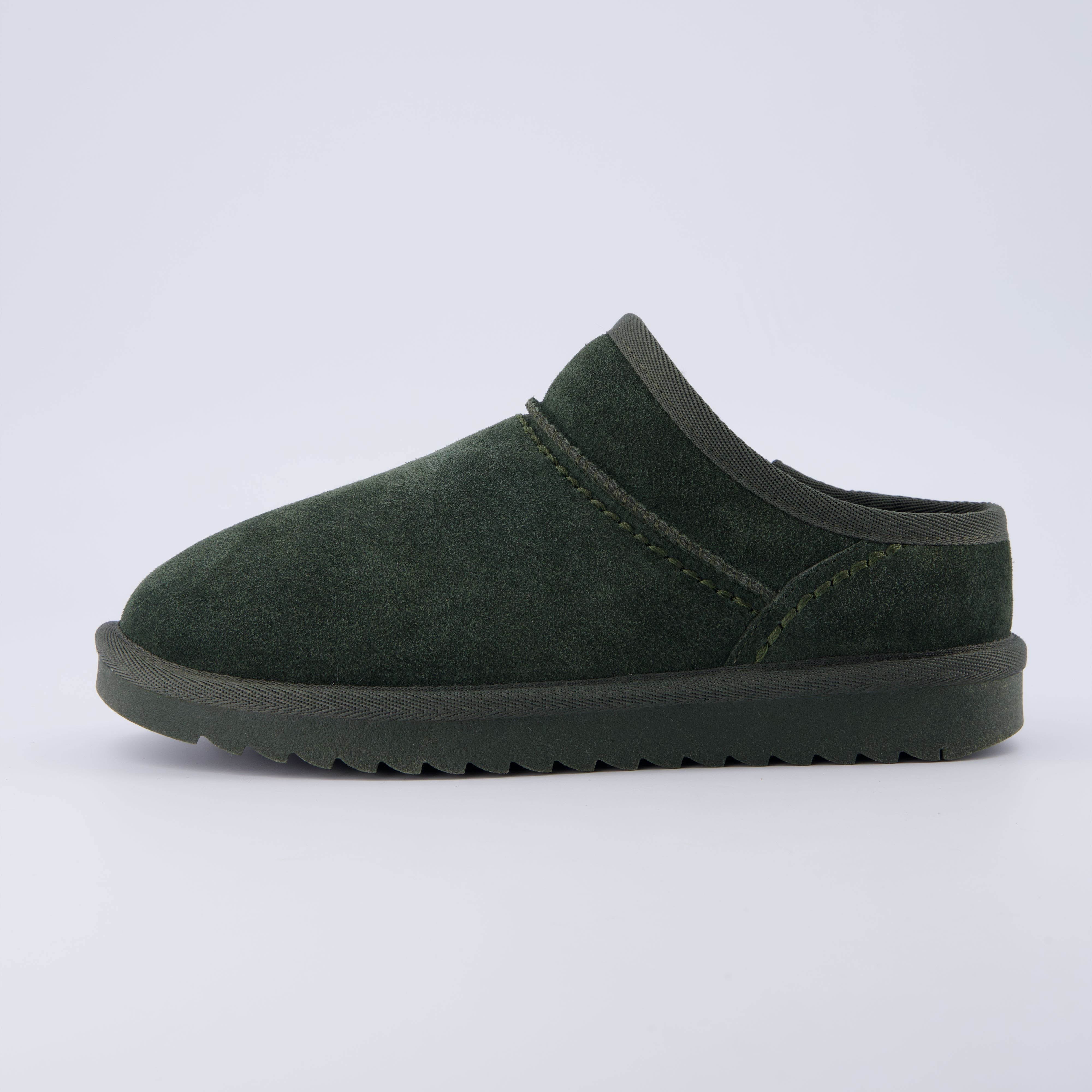 Hilo 2 Suede Cozy Mule Forest Green
