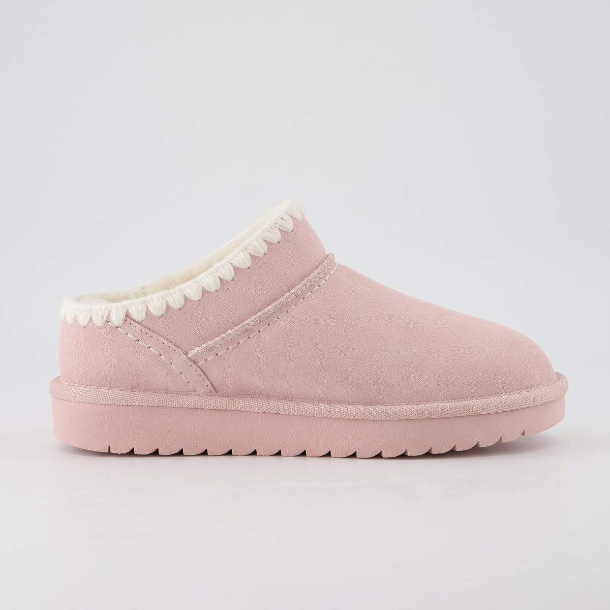 Hilo 3 Leather Kids Slippers Pink Embroidered Medium