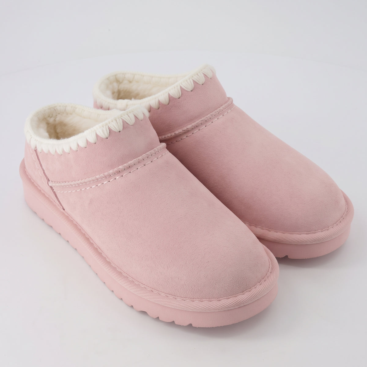 Hilo 3 Leather Kids Slippers Pink Embroidered Medium