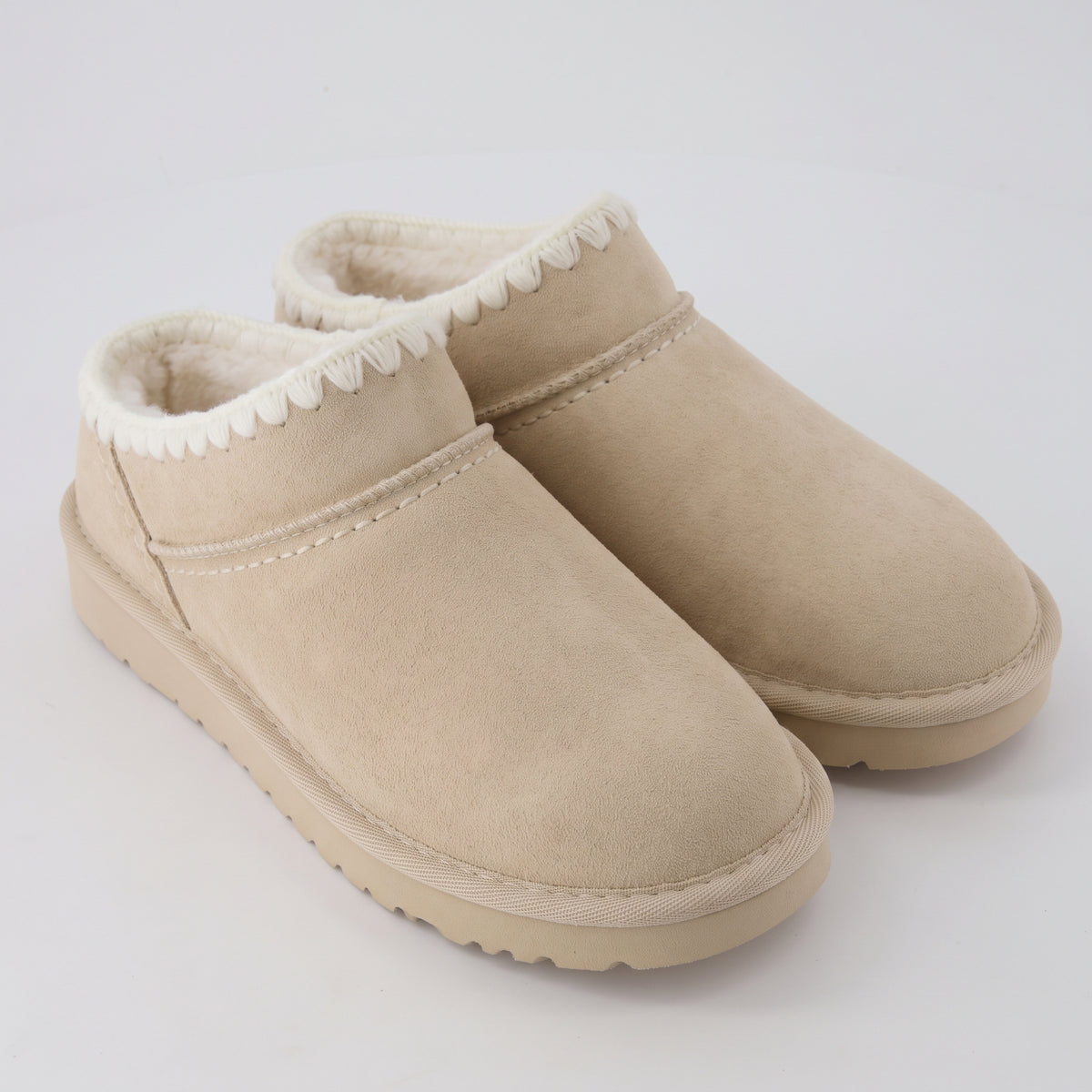 Hilo 3 Leather Kids Slippers Sand Embroidered Medium
