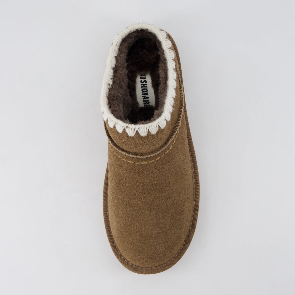 Hilo 3 Leather Kids Slippers Brown Embroidered Medium