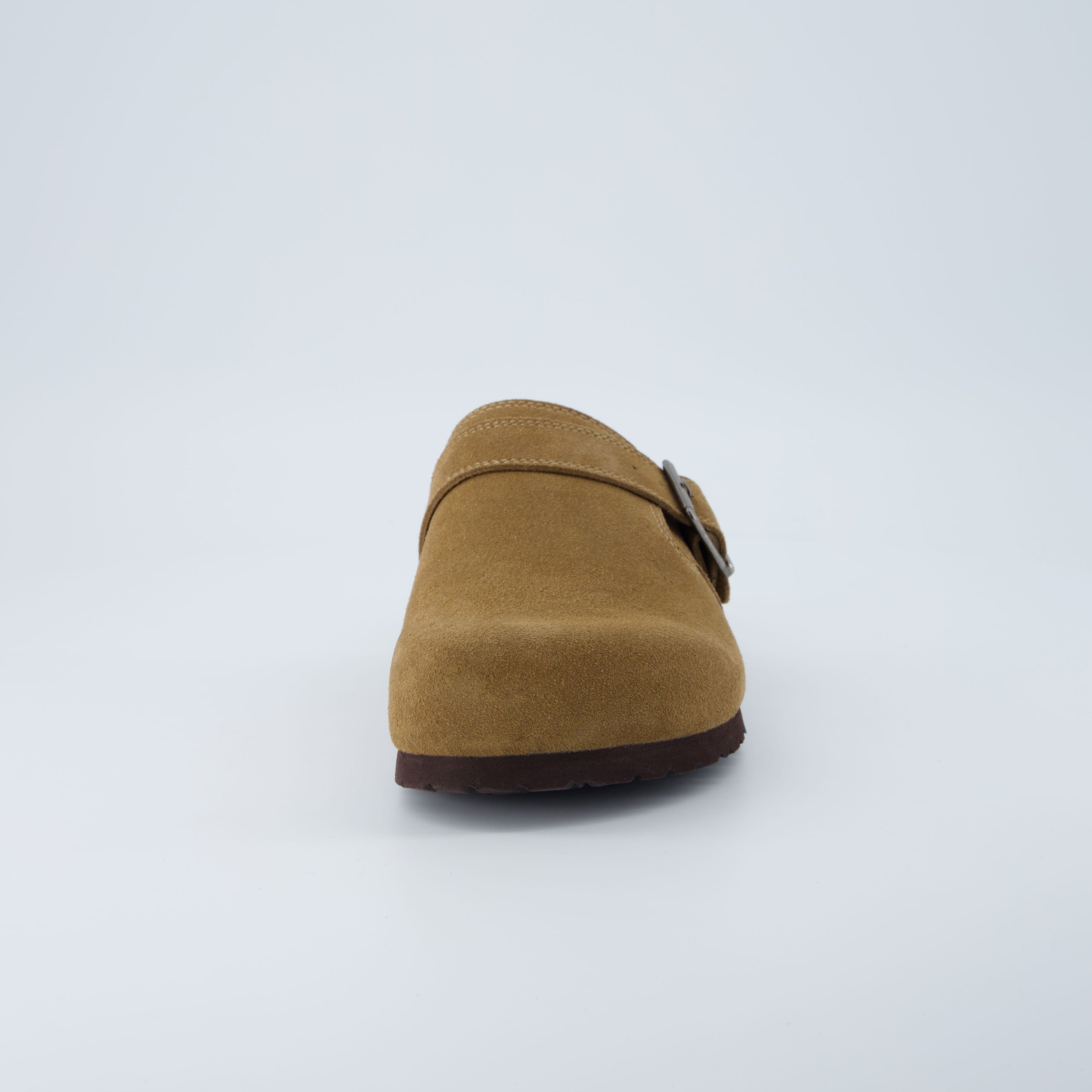 Hugo Genuine Suede Clogs Brown Medium
