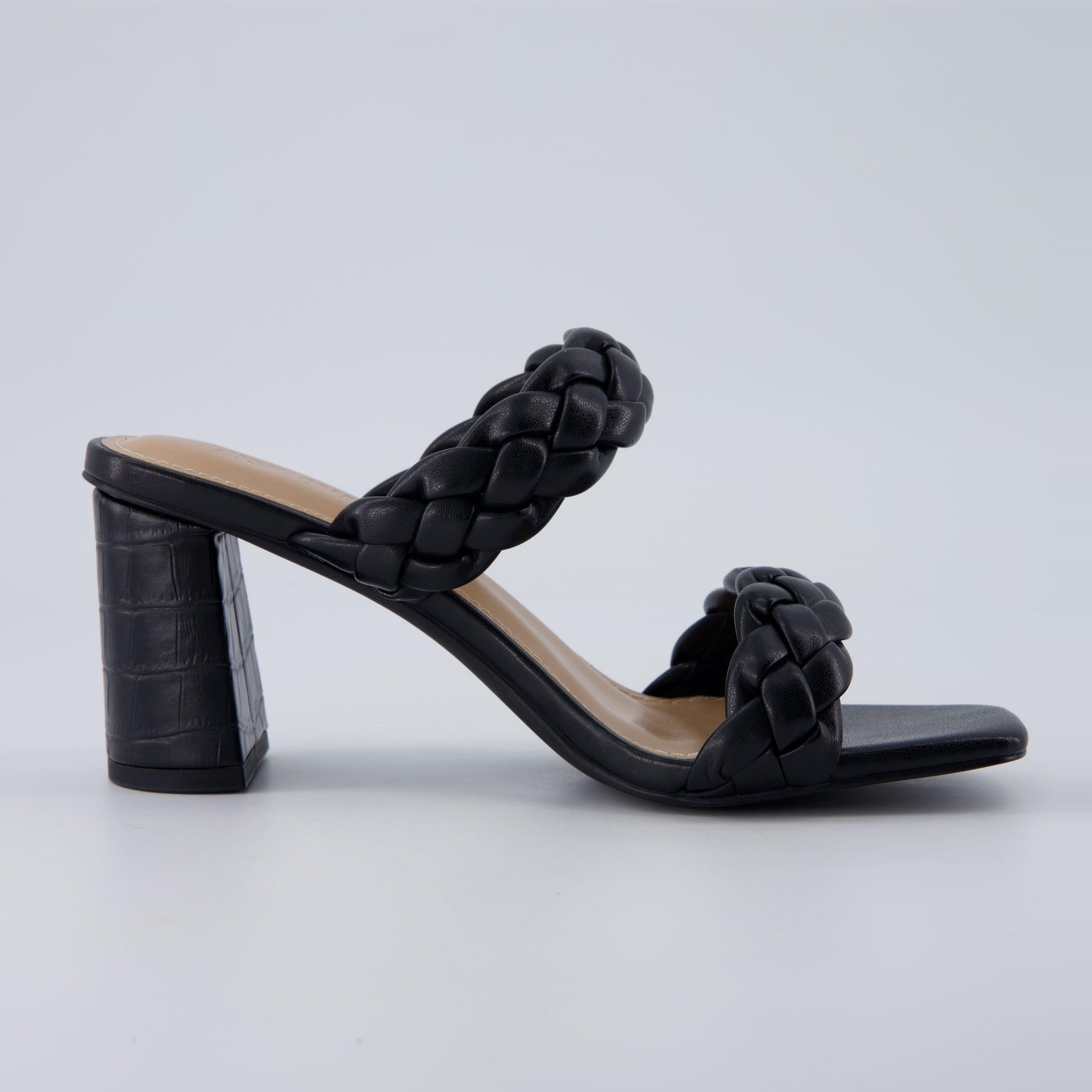 Irine Block Heel Sandals Black