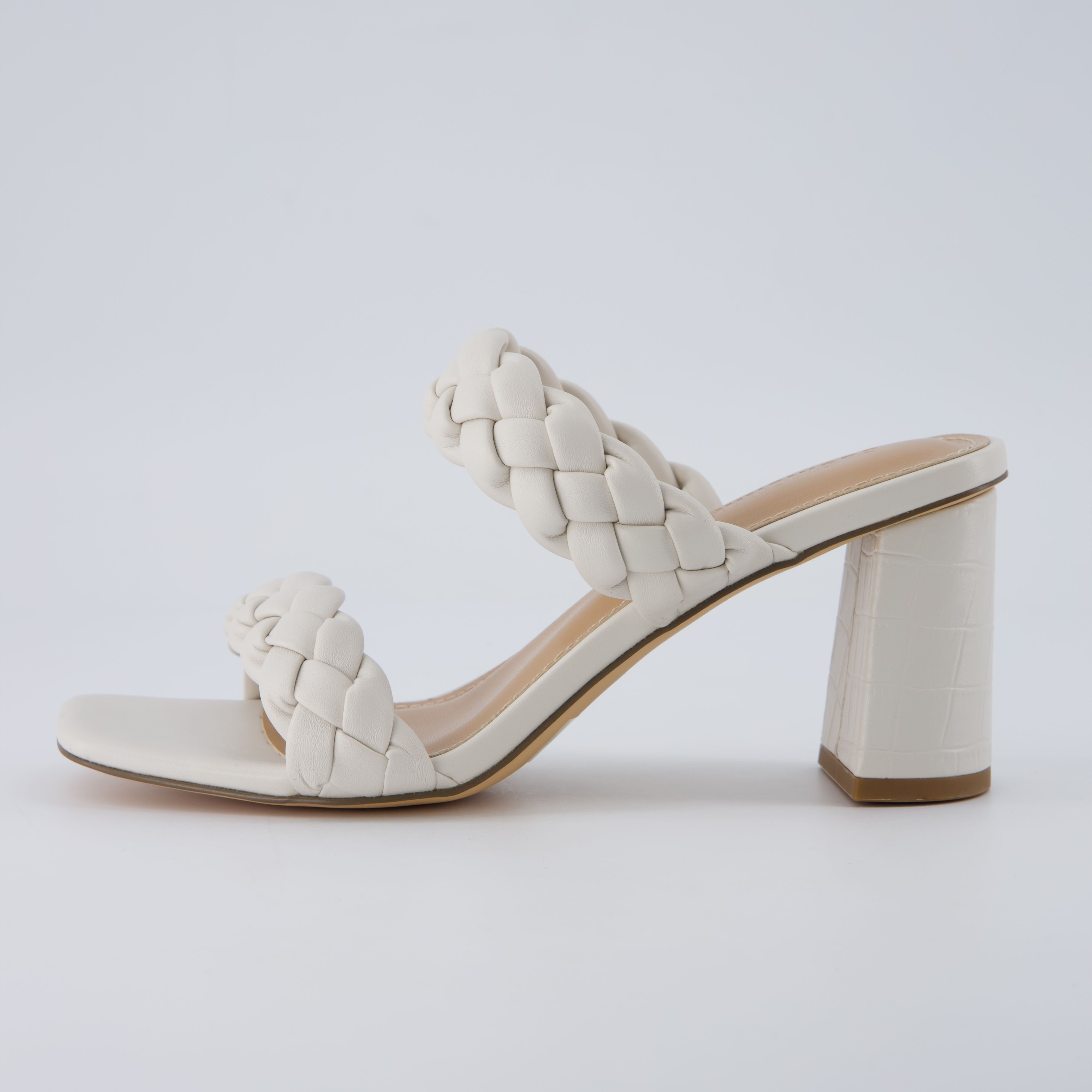Irine Block Heel Sandals Cream