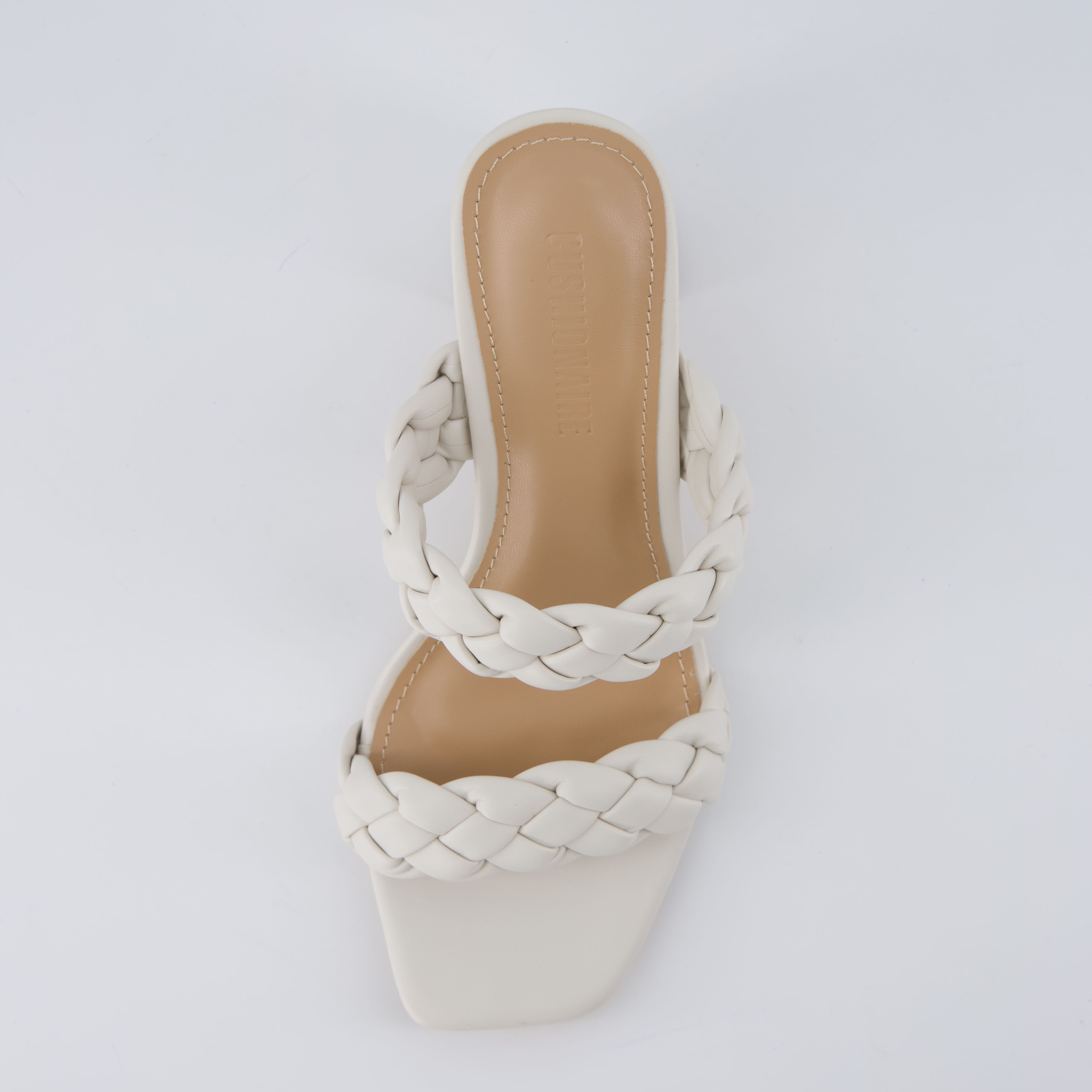 Irine Block Heel Sandals Cream