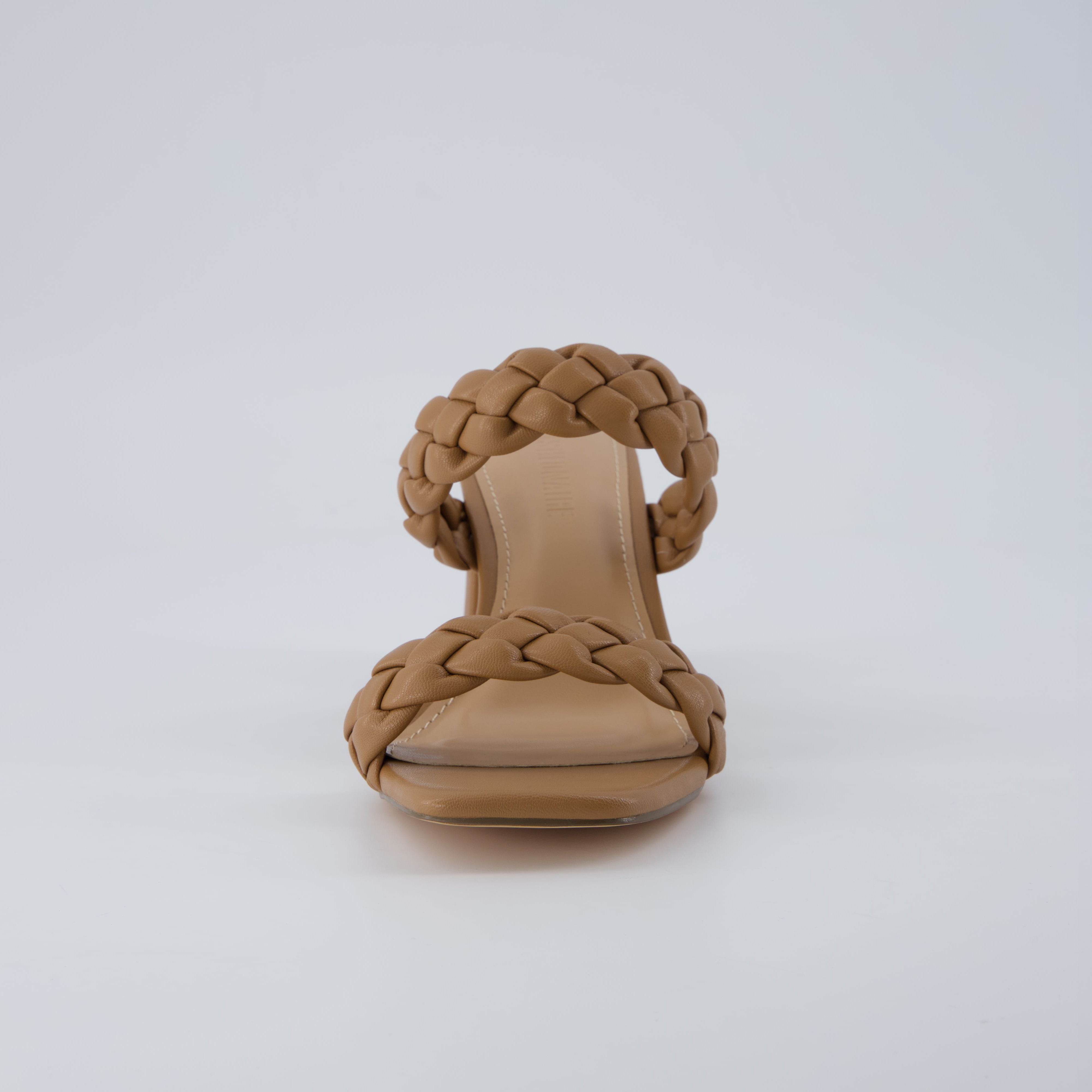 Irine Block Heel Sandals Tan