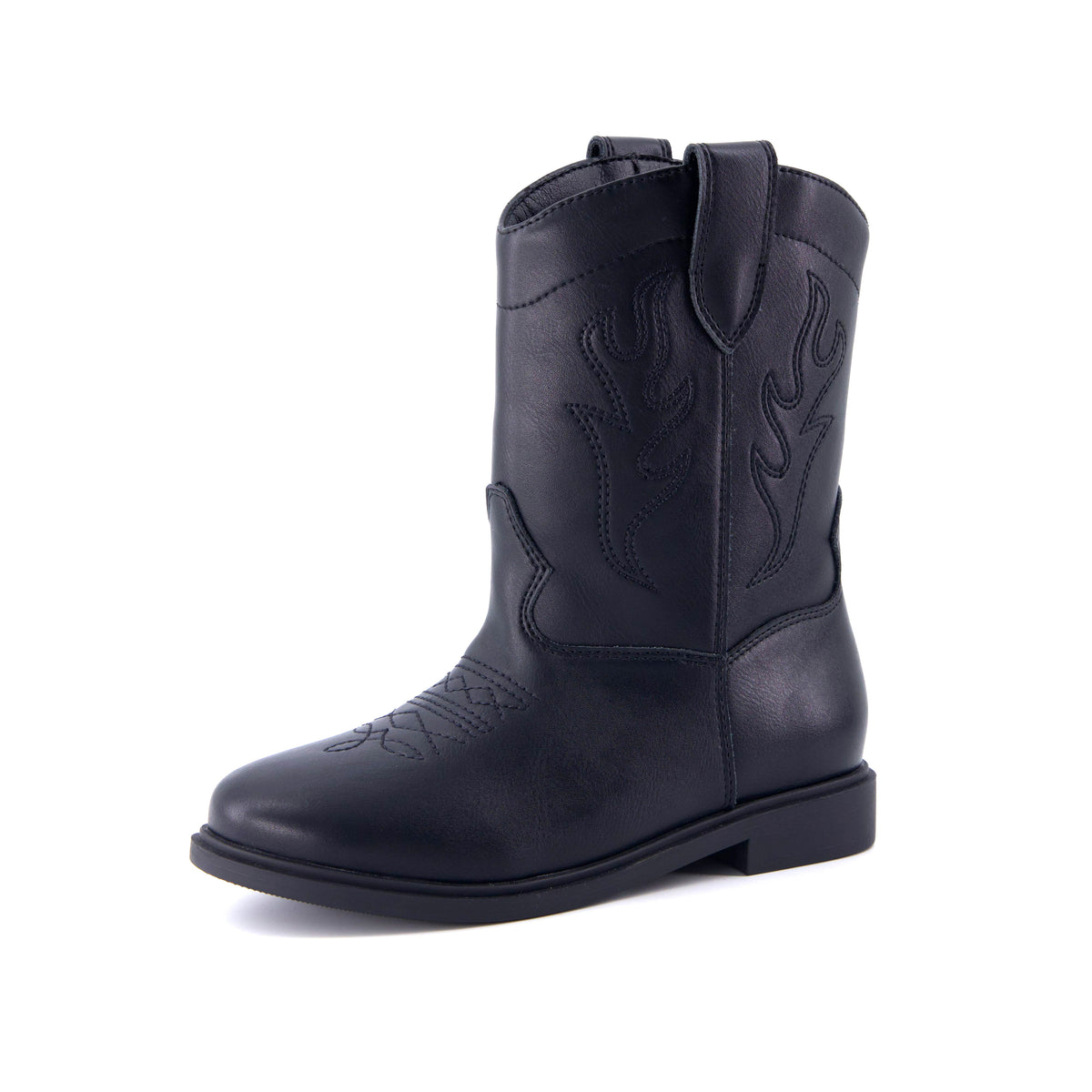 Jane Kids Western Cowboy Boots Black Medium