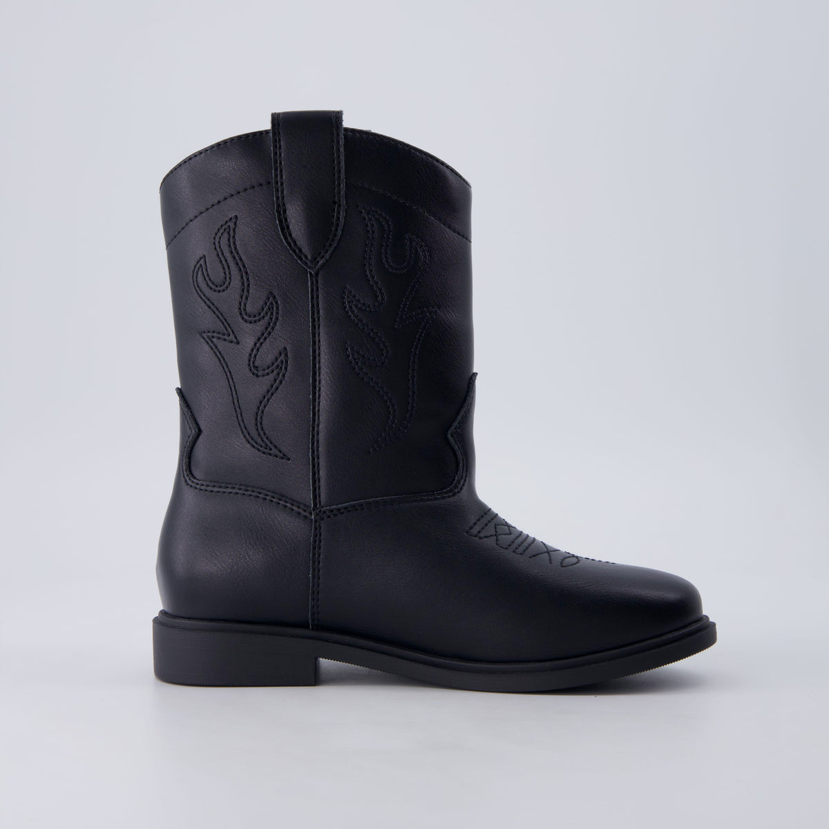 Jane Kids Western Cowboy Boots Black Medium