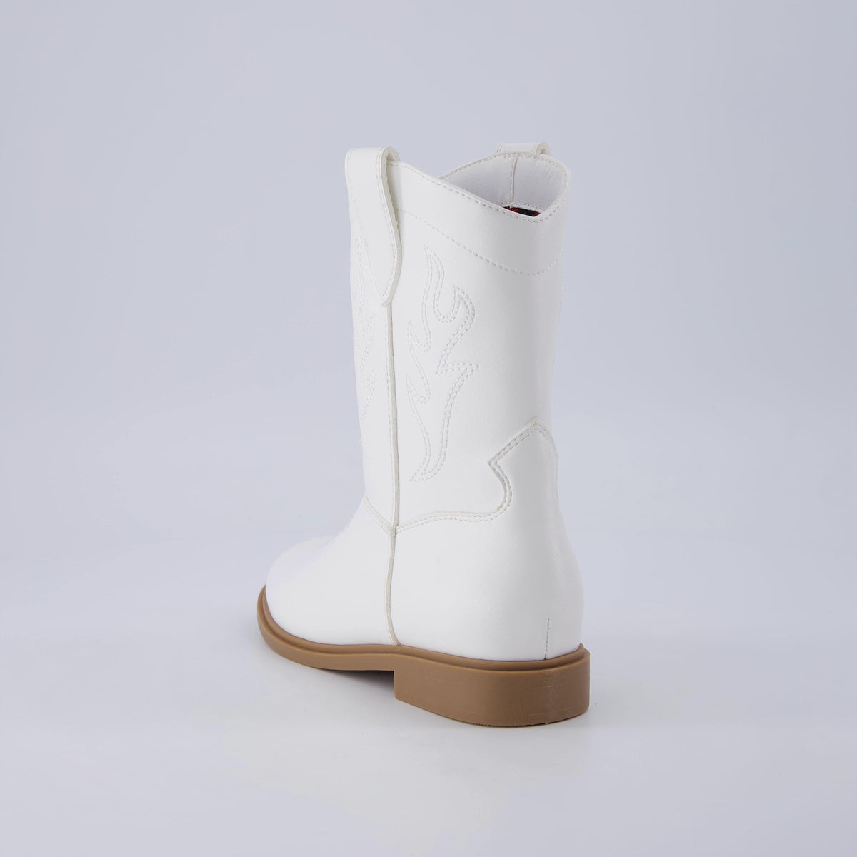 Jane Kids Western Cowboy Boots White Medium