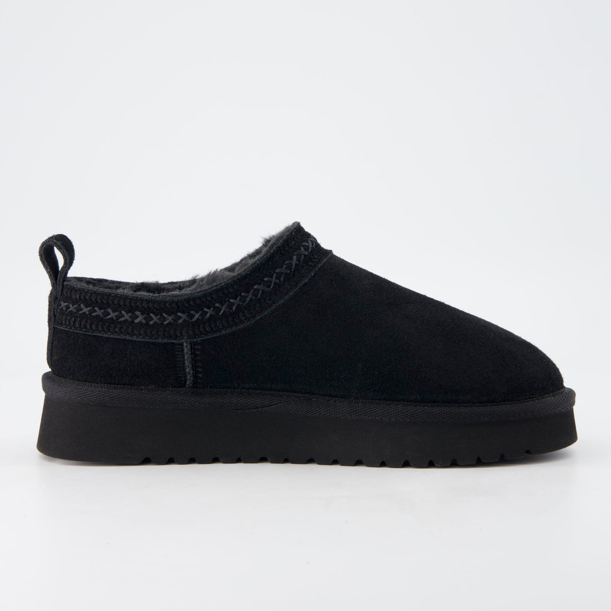 Jasper Cozy Womens Slippers Black