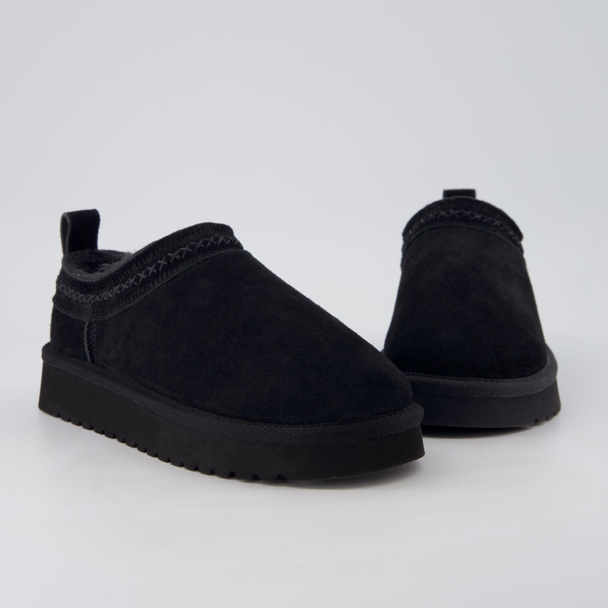 Jasper Cozy Womens Slippers Black