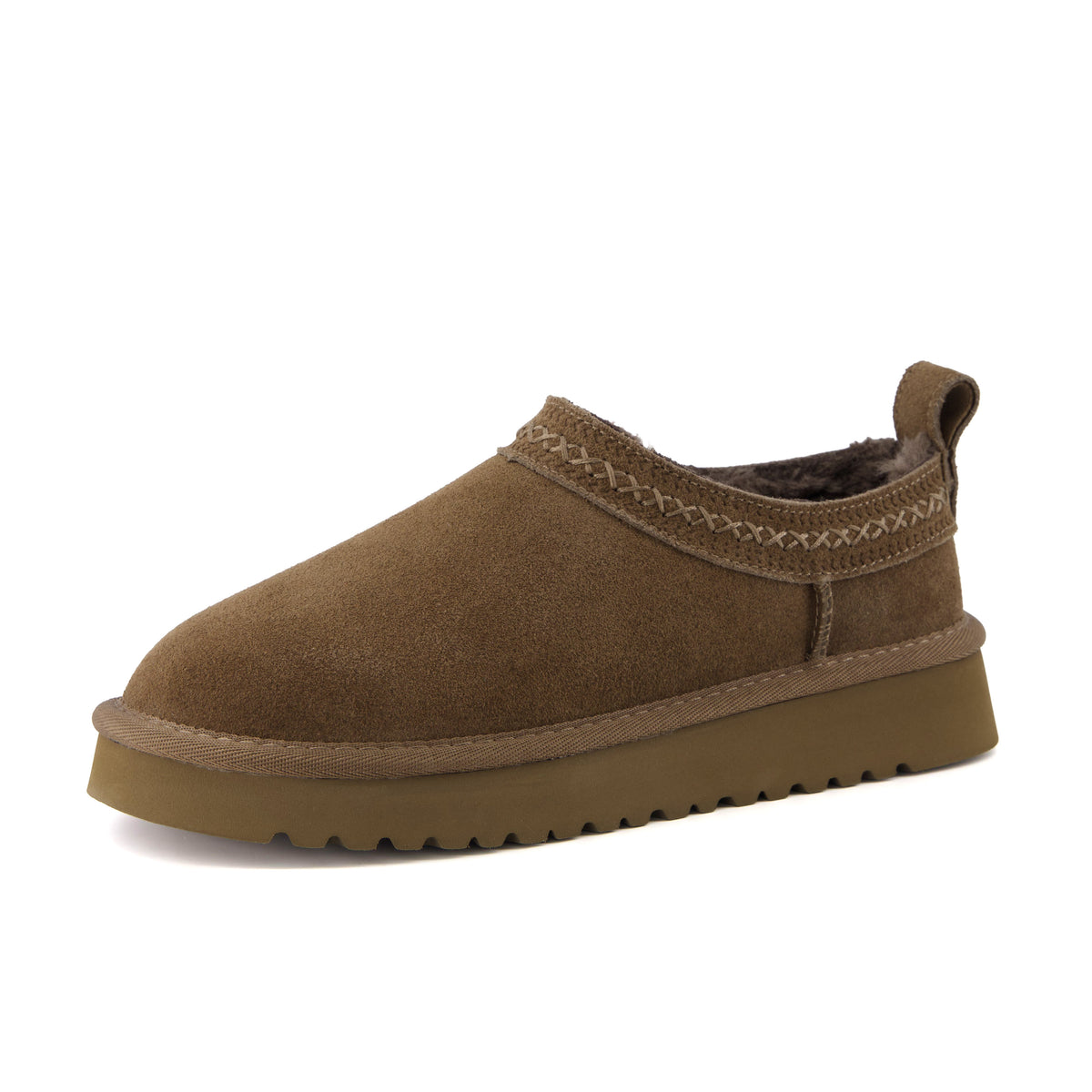 Jasper Cozy Womens Slippers Brown