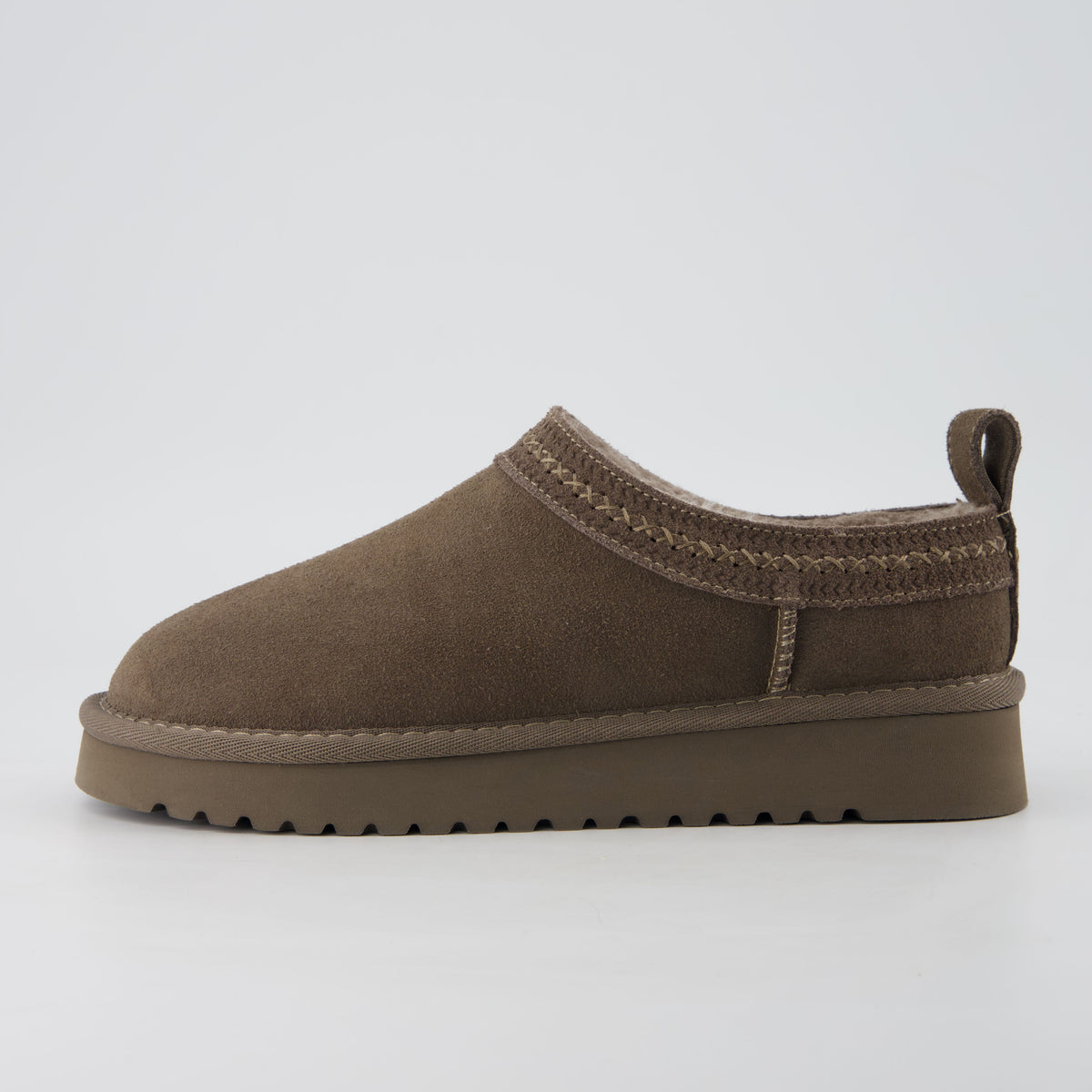 Jasper Cozy Womens Slippers Taupe