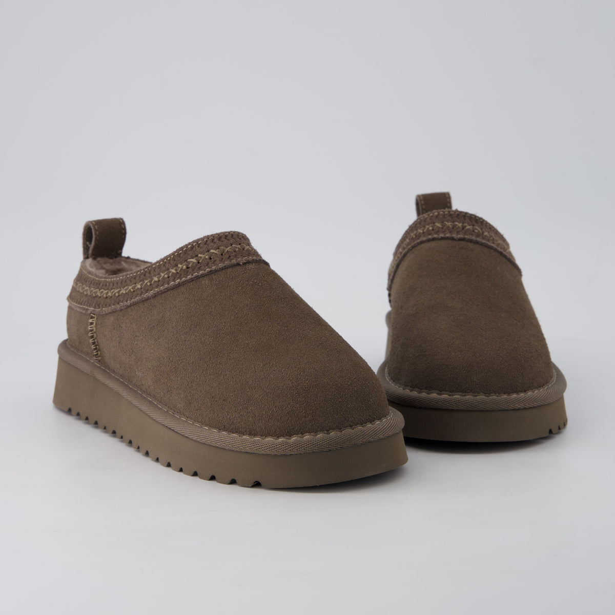 Jasper Cozy Womens Slippers Taupe