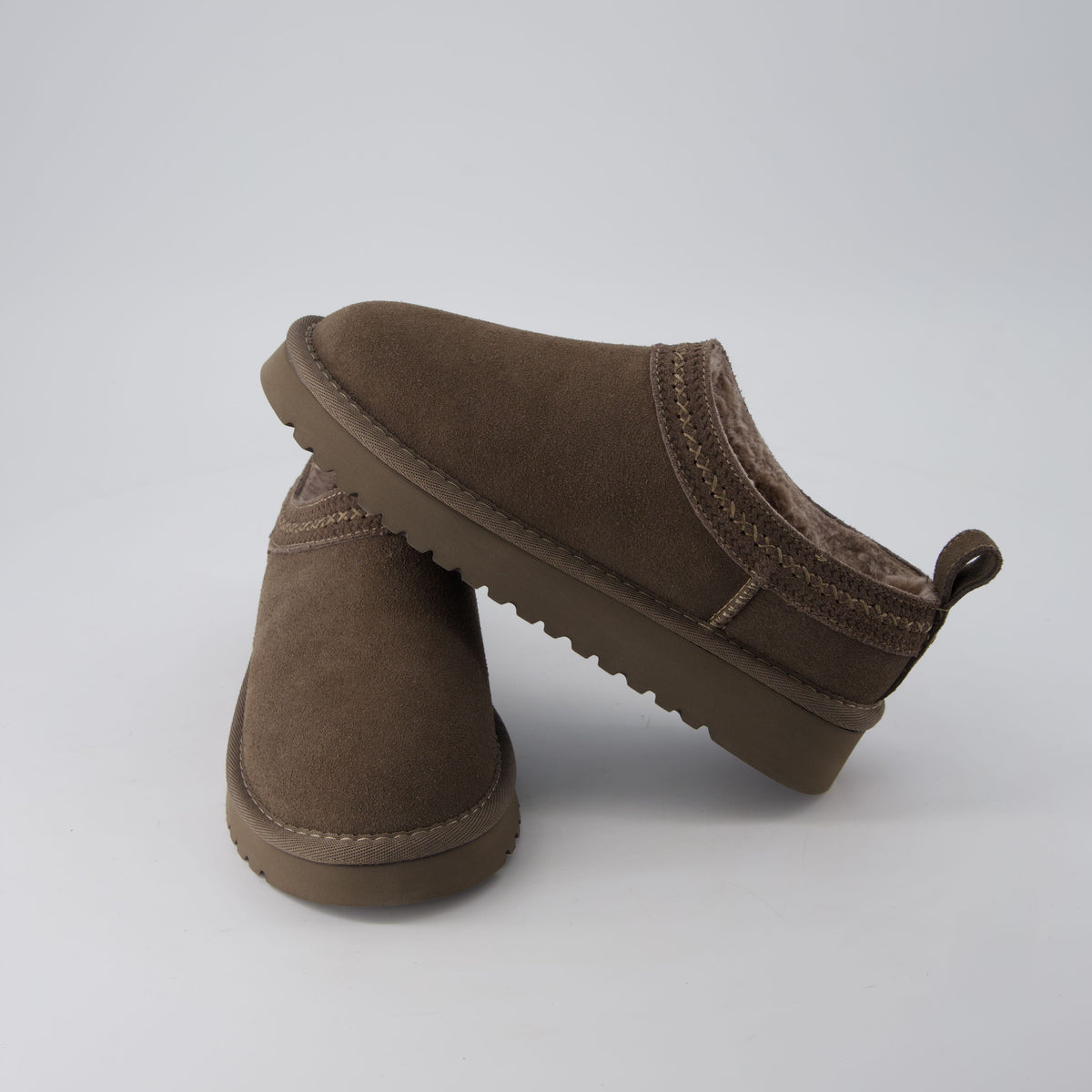 Jasper Cozy Womens Slippers Taupe