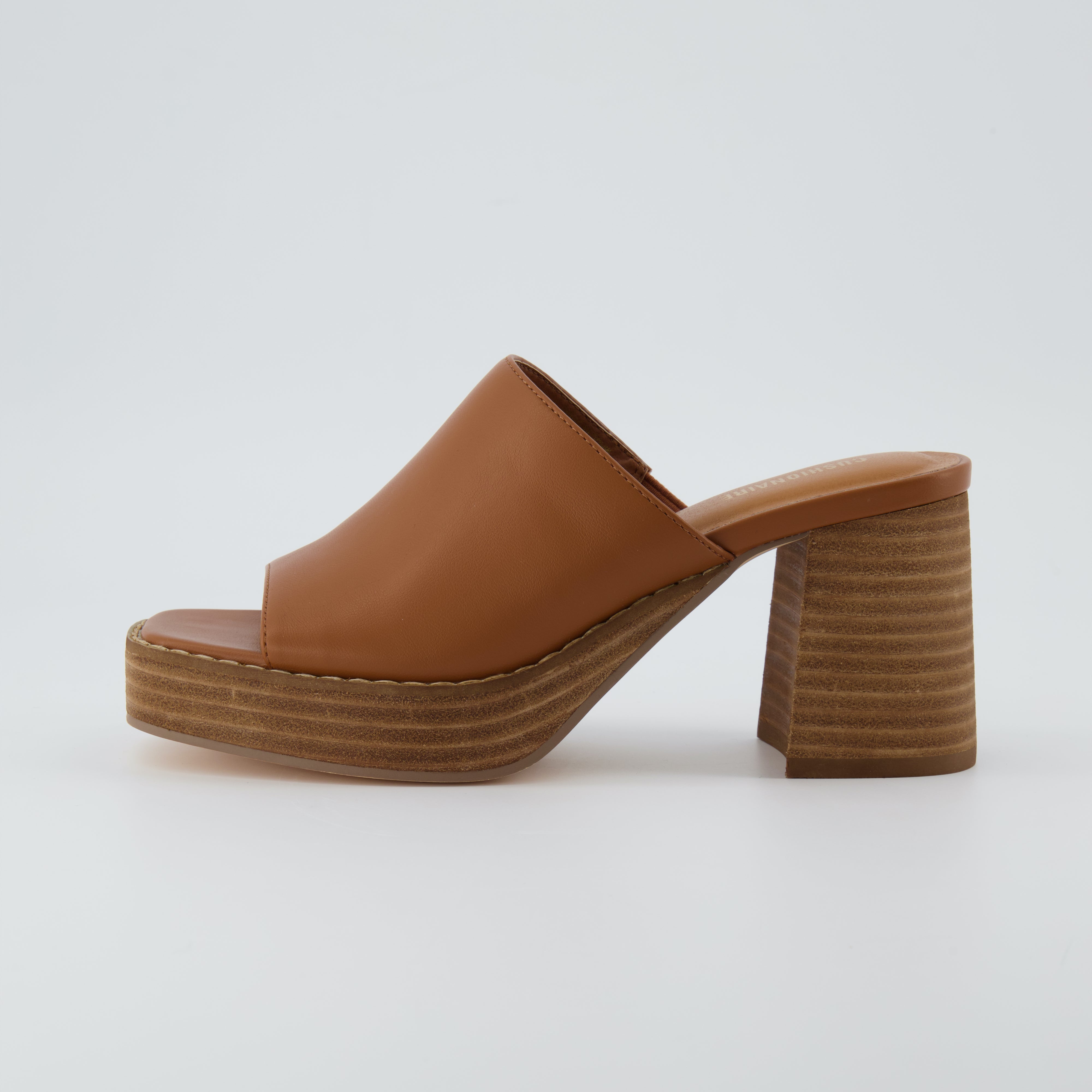 Keeper Platform Heeled Sandal Whiskey