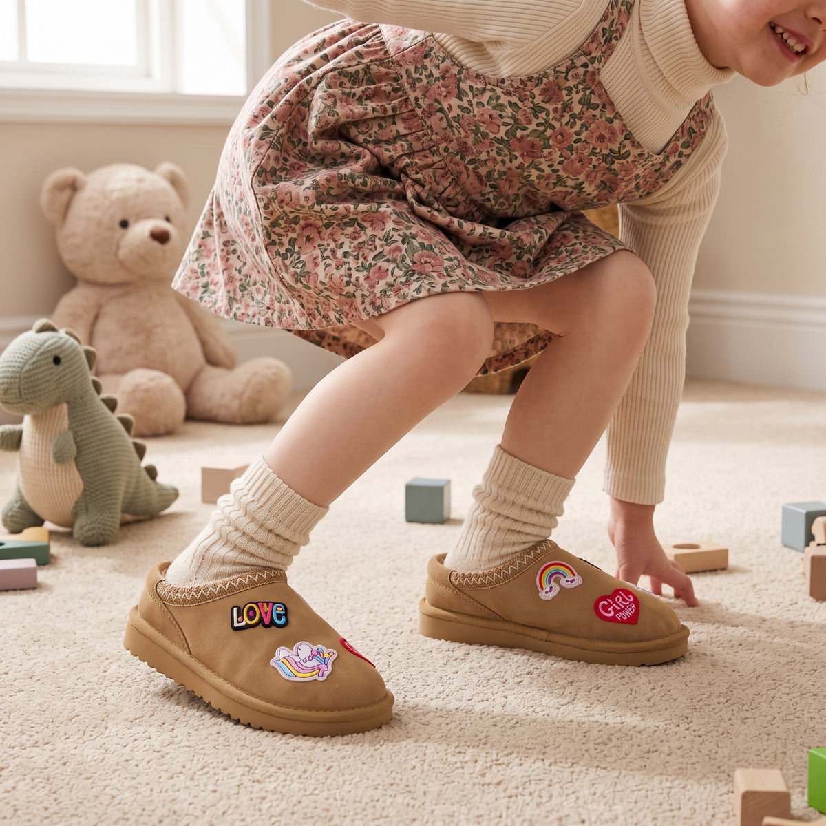 Keto-K Cozy Slipper Chestnut Embellish Medium