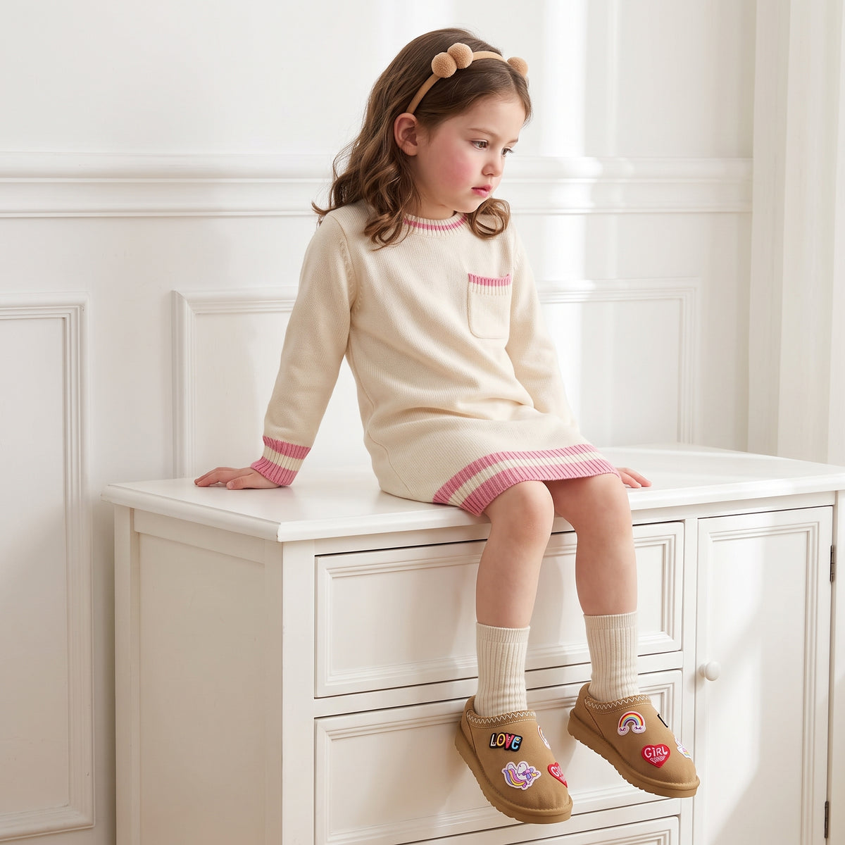 Keto-K Cozy Slipper Chestnut Embellish Medium
