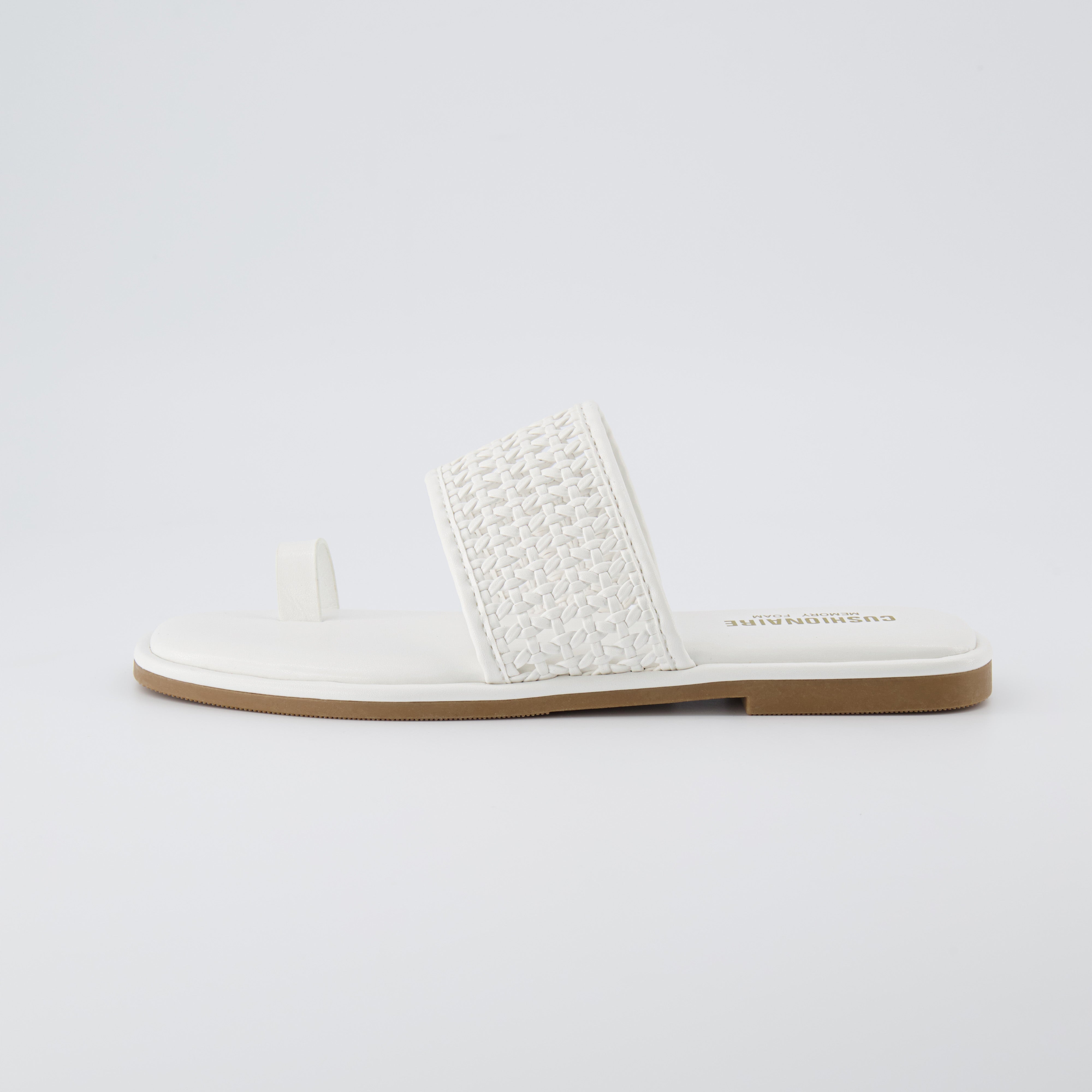 Kiss Toe Ring Sandal White