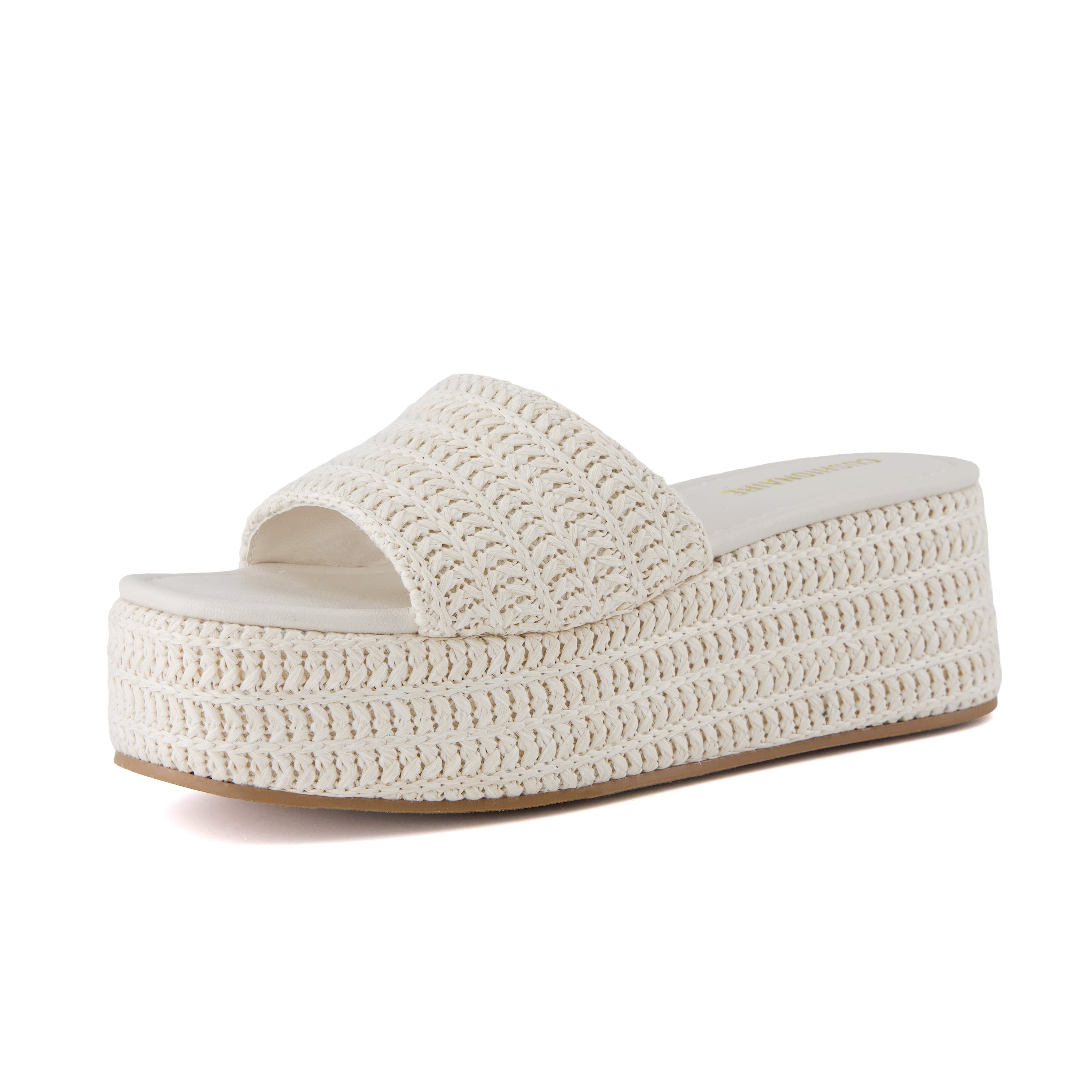 Carmen Platform Sandals Off White