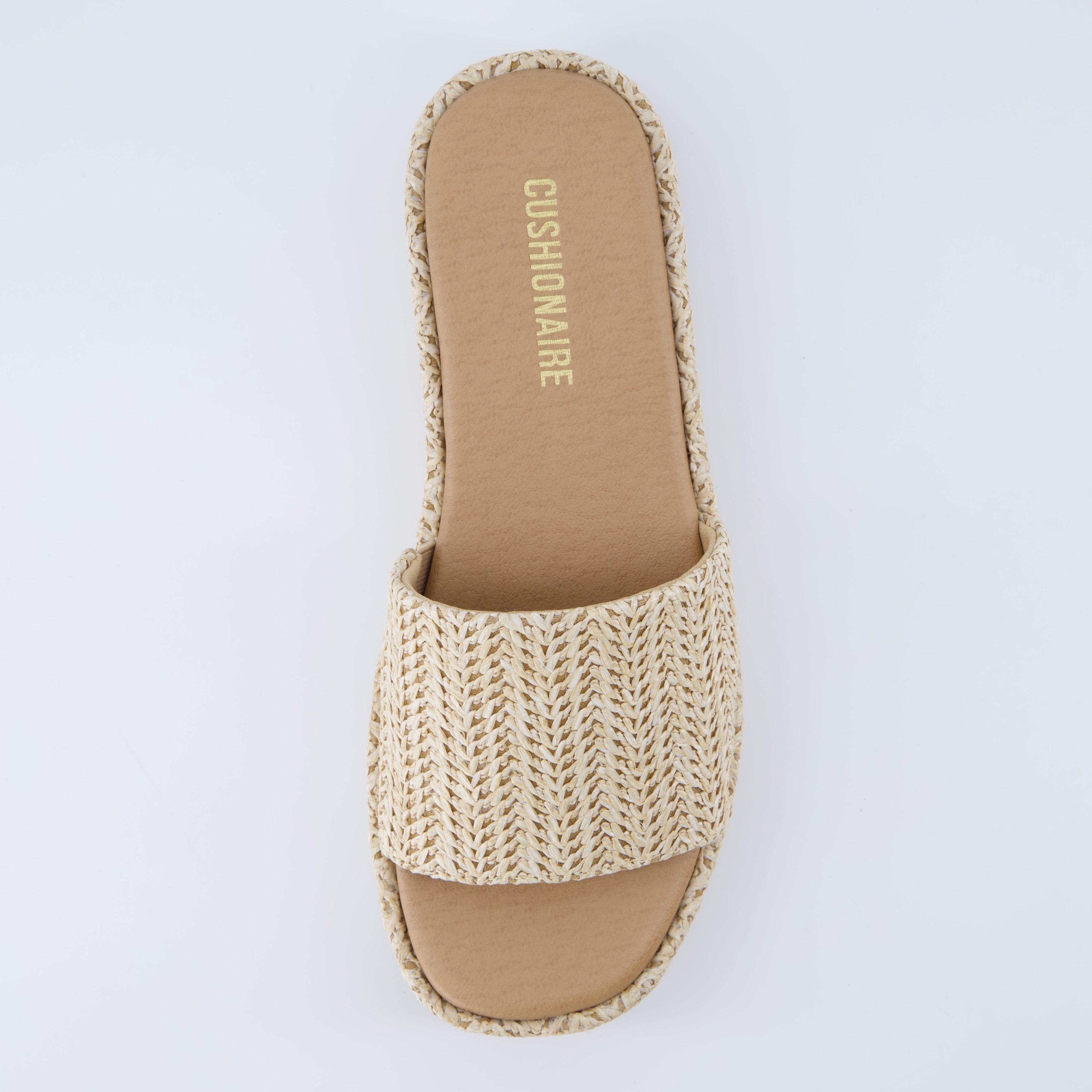 Kudos Platform Sandal Natural Raffia