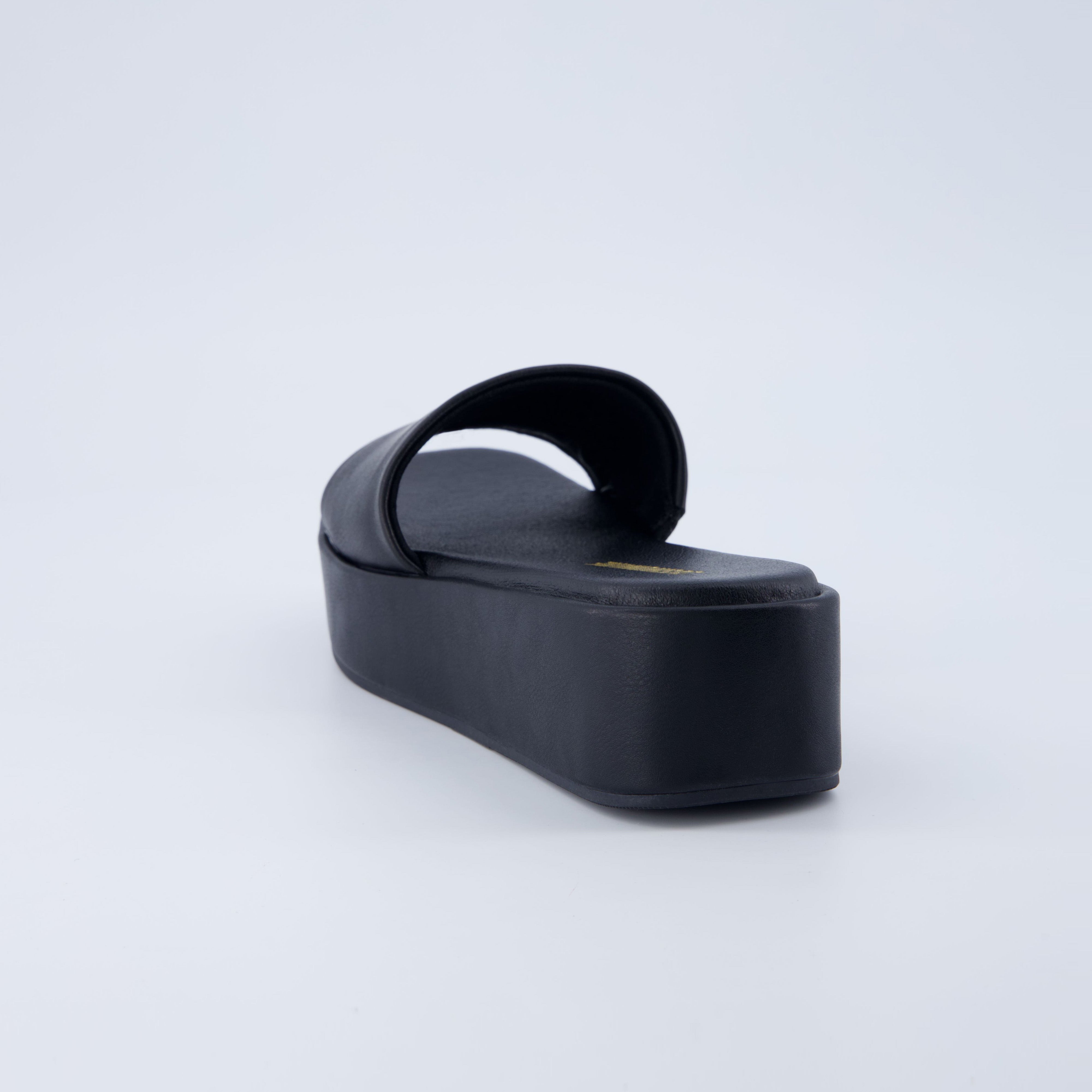 Kudos Platform Sandal Black