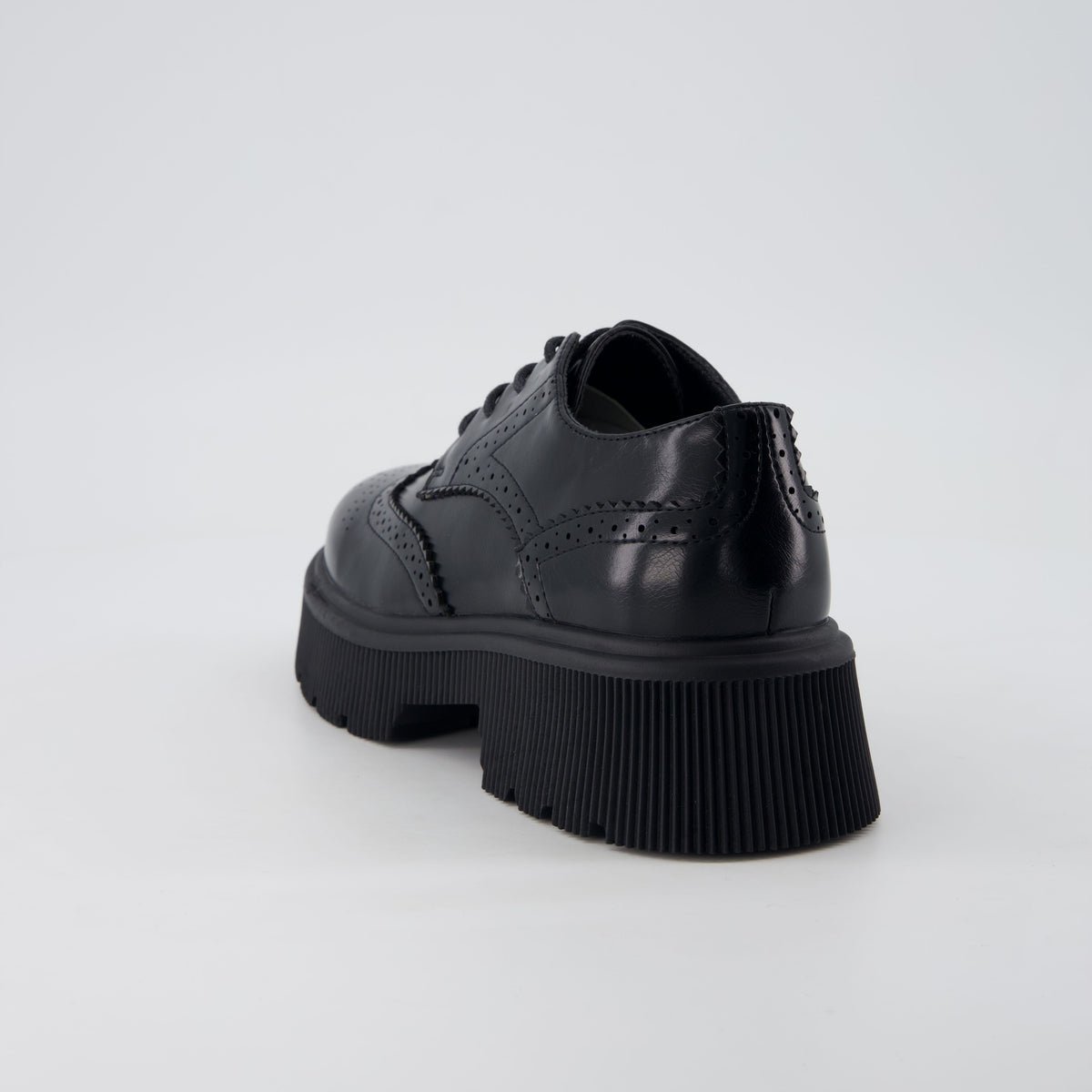 Landau Platform Oxford Dress Shoes Black Medium