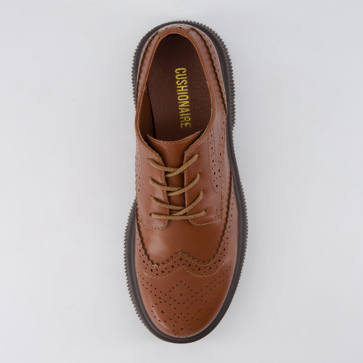 Landau Platform Oxford Dress Shoes Whiskey Medium