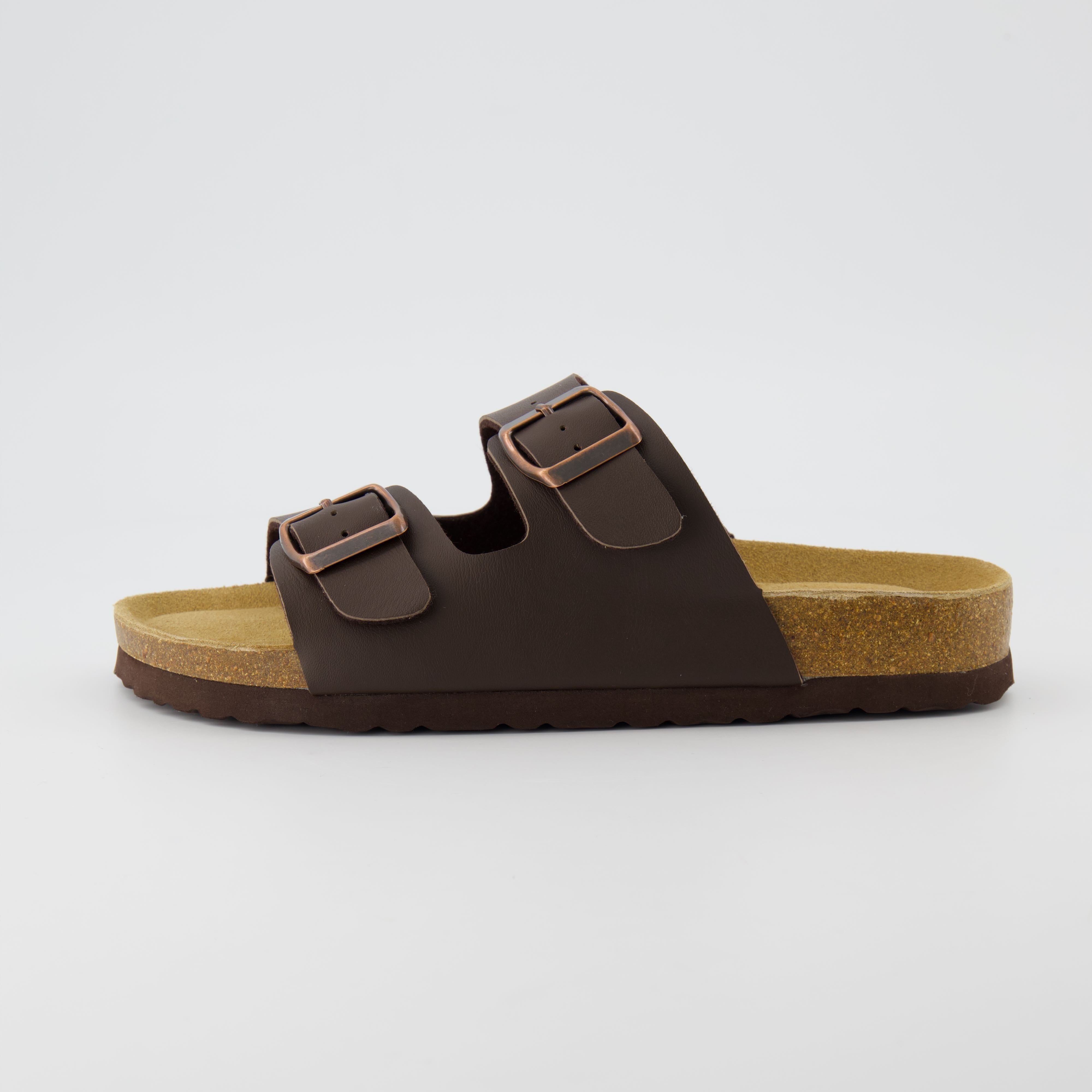 Lane Cork Footbed Sandal Brown Nappa