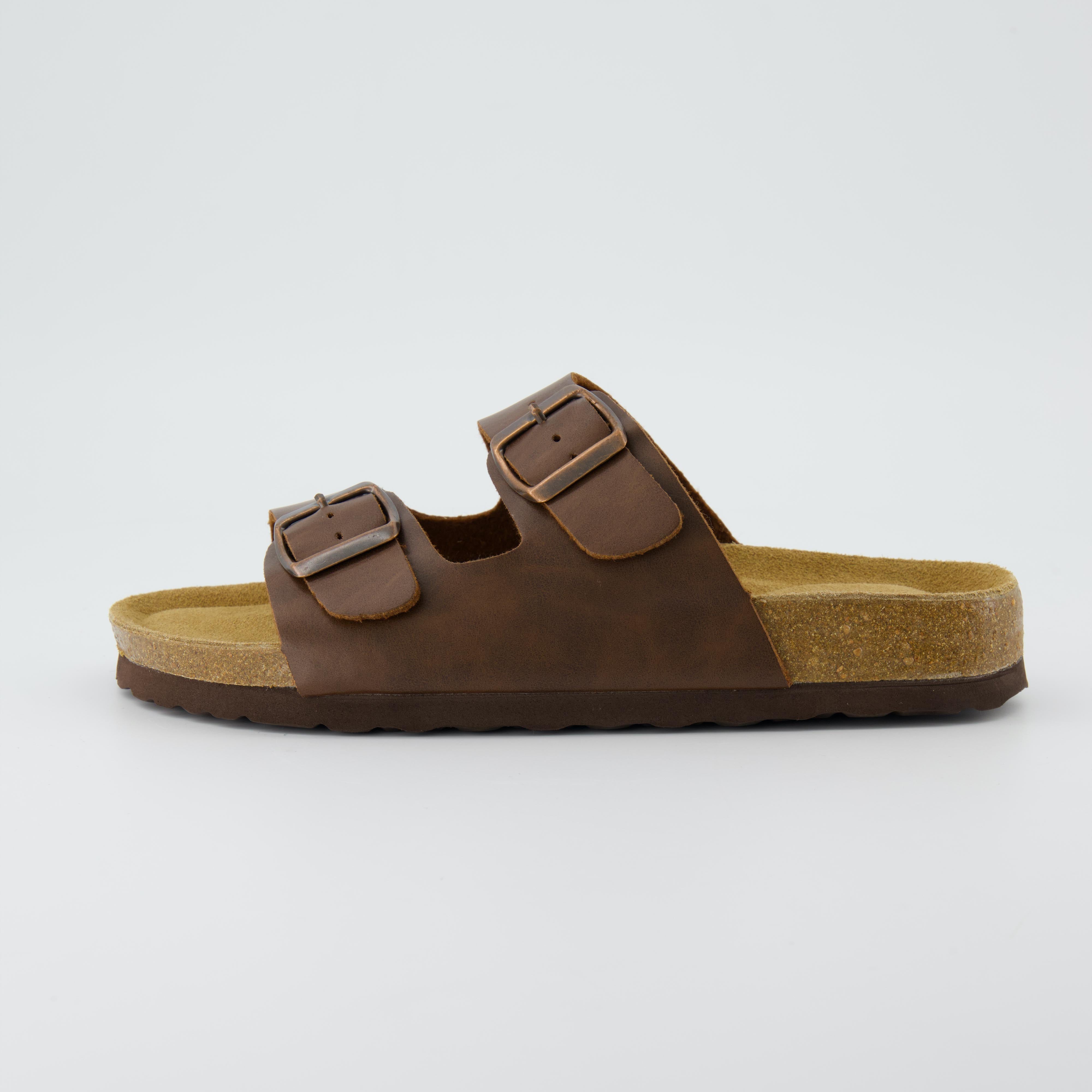 Lane Cork Footbed Sandal Brown Oily