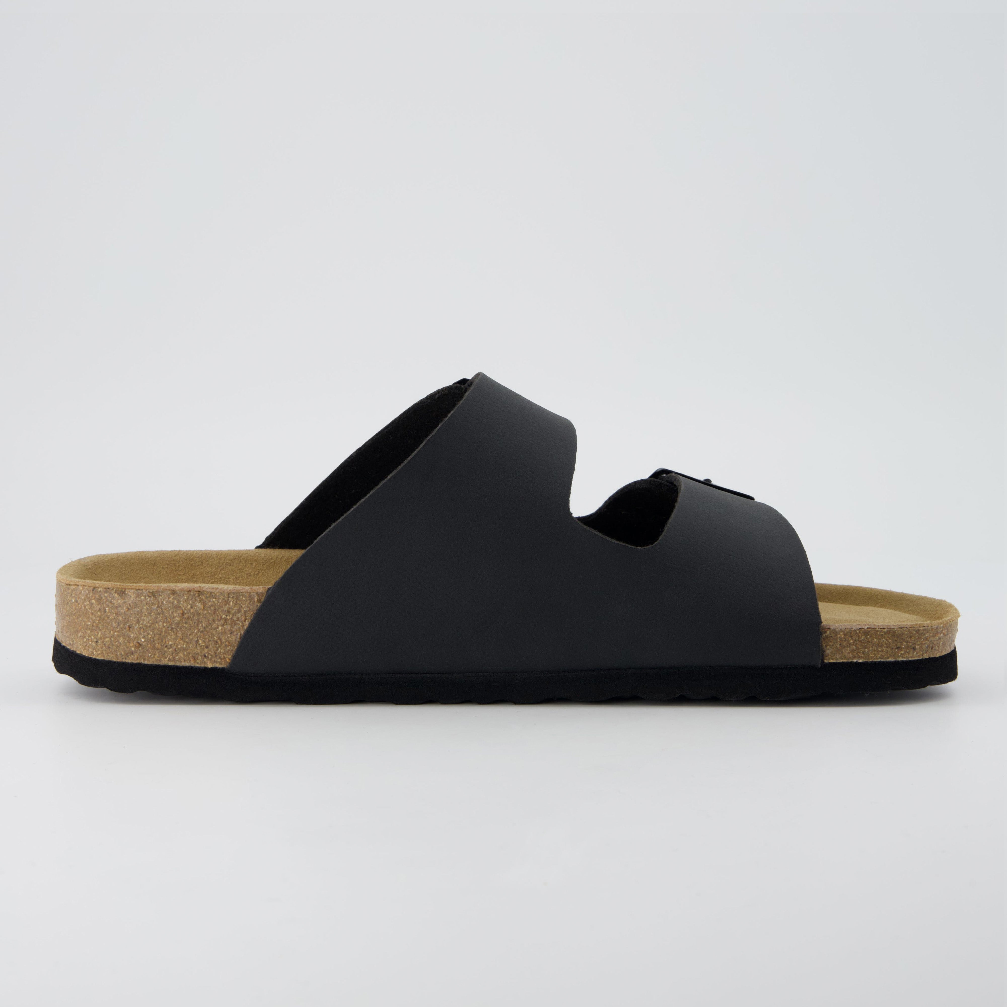 Lane Men's Cork Footbed Sandal Black Medium
