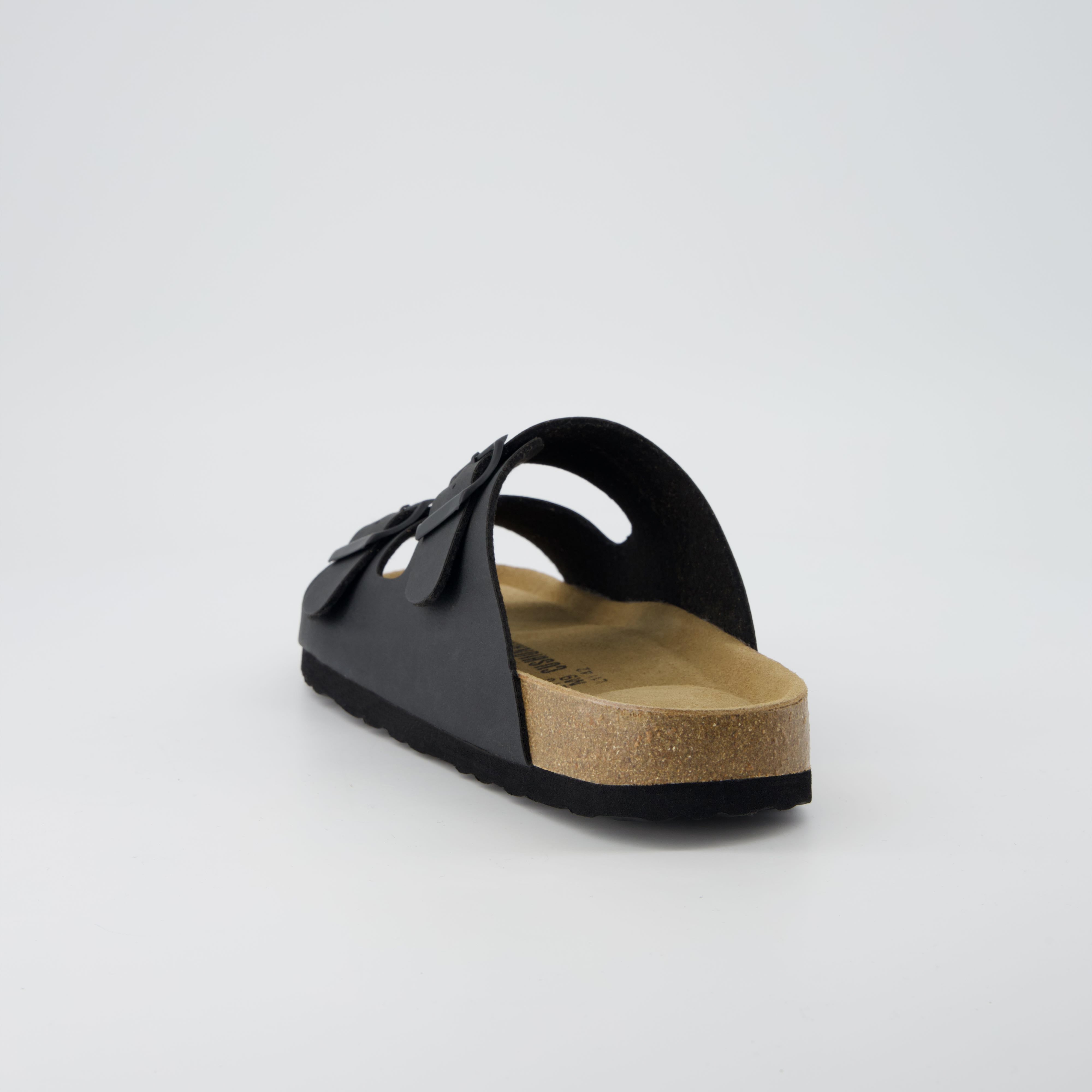 Lane Men's Cork Footbed Sandal Black Medium